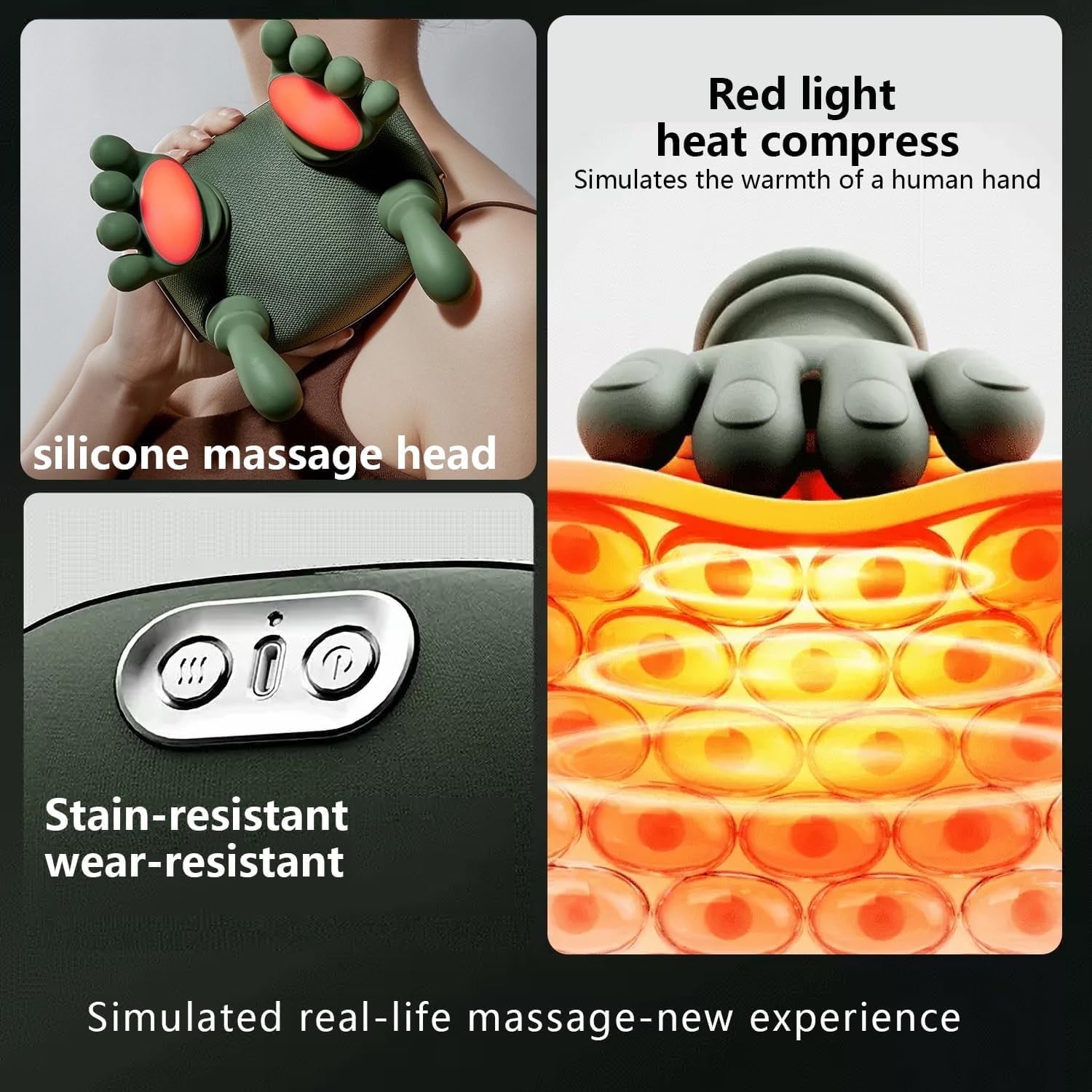 2025, with Heat Electric Shoulder & Cervical Massage for Pain Relief deep Tissue Massage Heated for , Back, Shoulder-... - Image 4