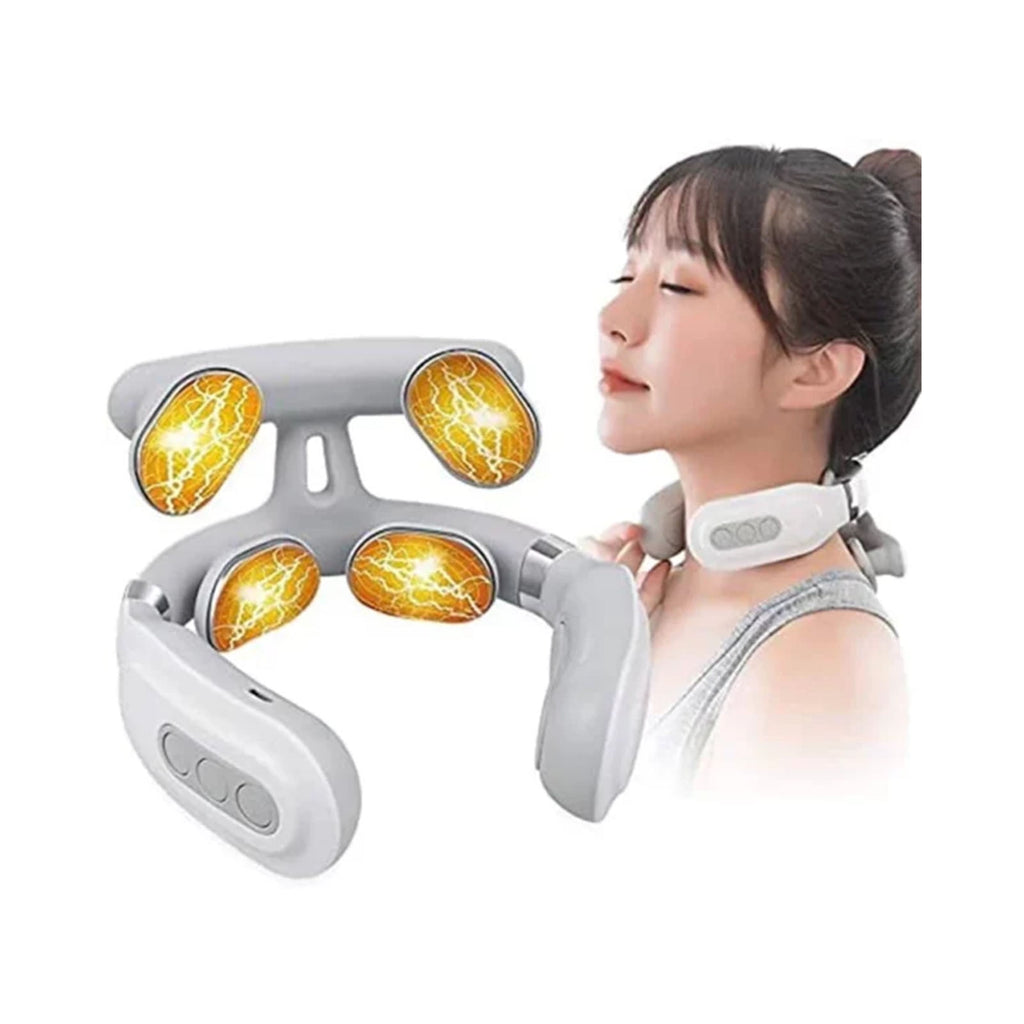 4-Head Deep Tissue Massage With Heat And Modes, Portable Electric Massage Device For Shoulder Back Pain Relief, Home ... - Image 5