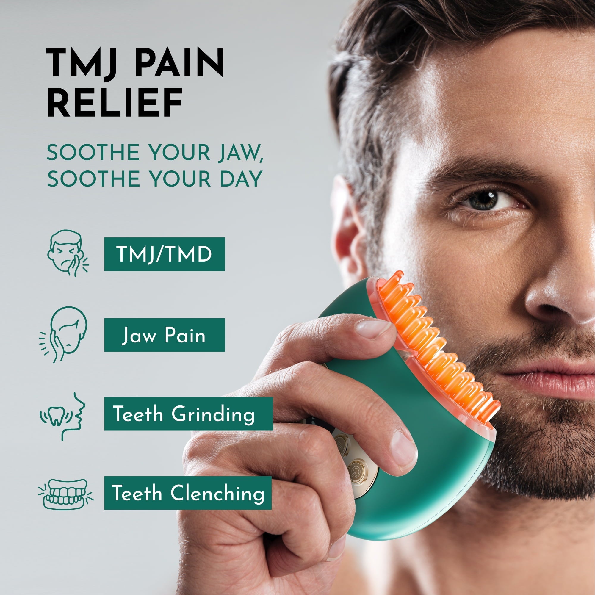 Jaw Massager - Relaxer Tool for Jaw Mouth Grinding Clenching Pain Tension - Heavy Duty Rechargeable Portable Multi-Ne... - Image 3