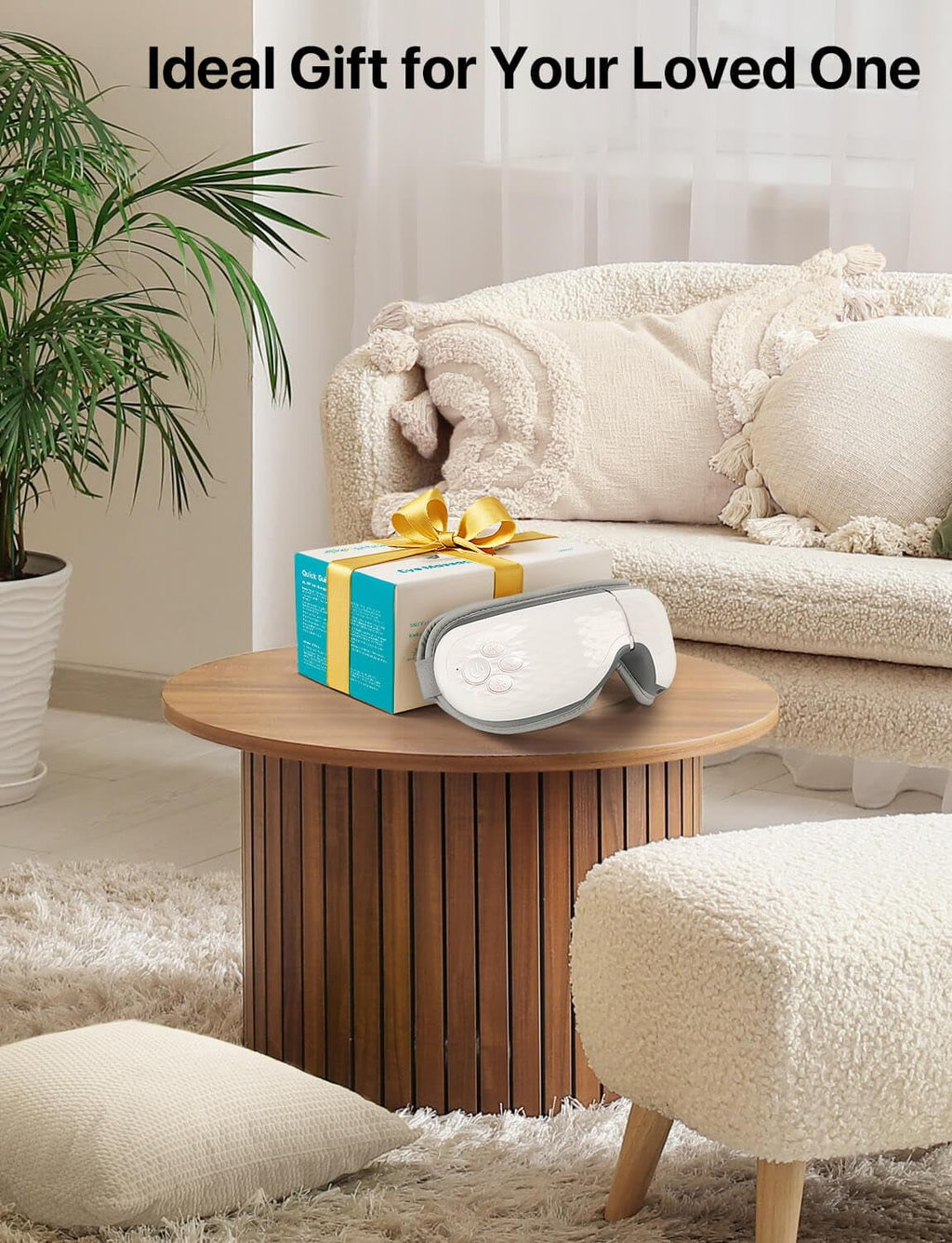 with Heat, Migraines Relief, Massage Mask with Bluetooth, Compression for Strain Relief, Gifts for Women/Men - Image 3