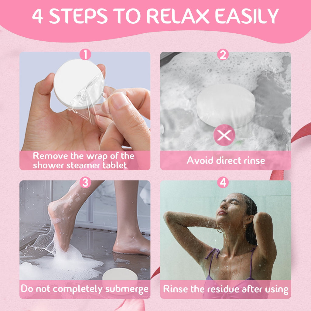 Steamers, 8 Pack Essential Scented Bombs for Stress Relief & Relaxation, Mother’s Day Gift for Her, Spa Gift Set for ... - Image 4