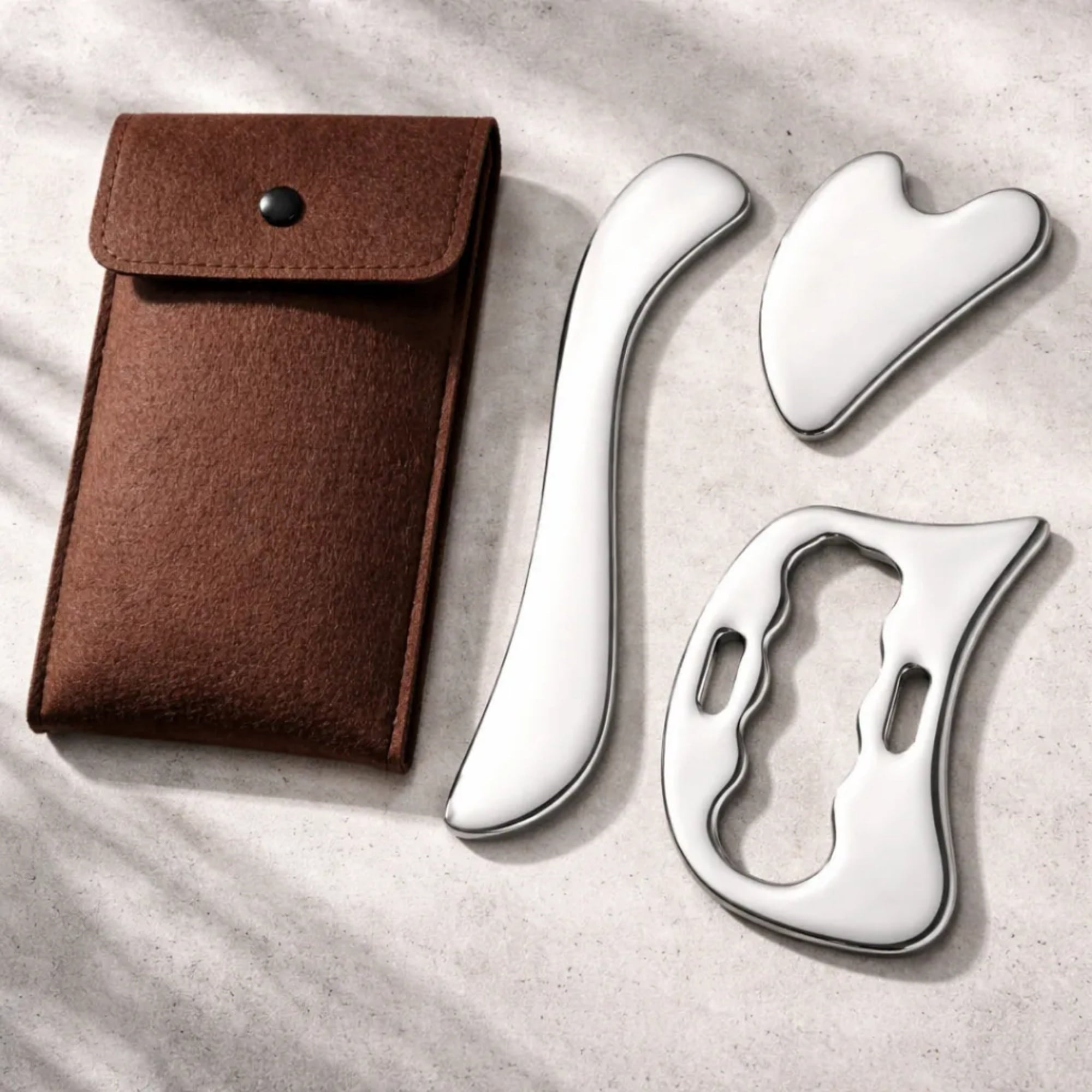 3-in-1 Stainless Steel Gua Sha Muscle Scraper Tool, Massage Tool - Image 5