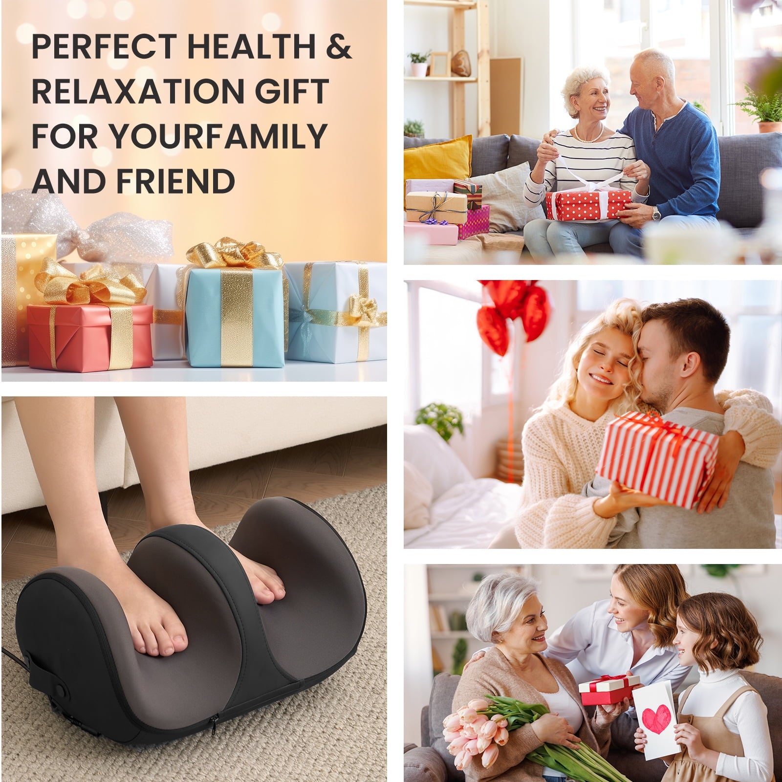 Electric Shiatsu Foot Massager Calf with Heat, Deep Kneading & Rolling Ankle Massage - Relaxing Muscle Relax, Ideal G... - Image 3