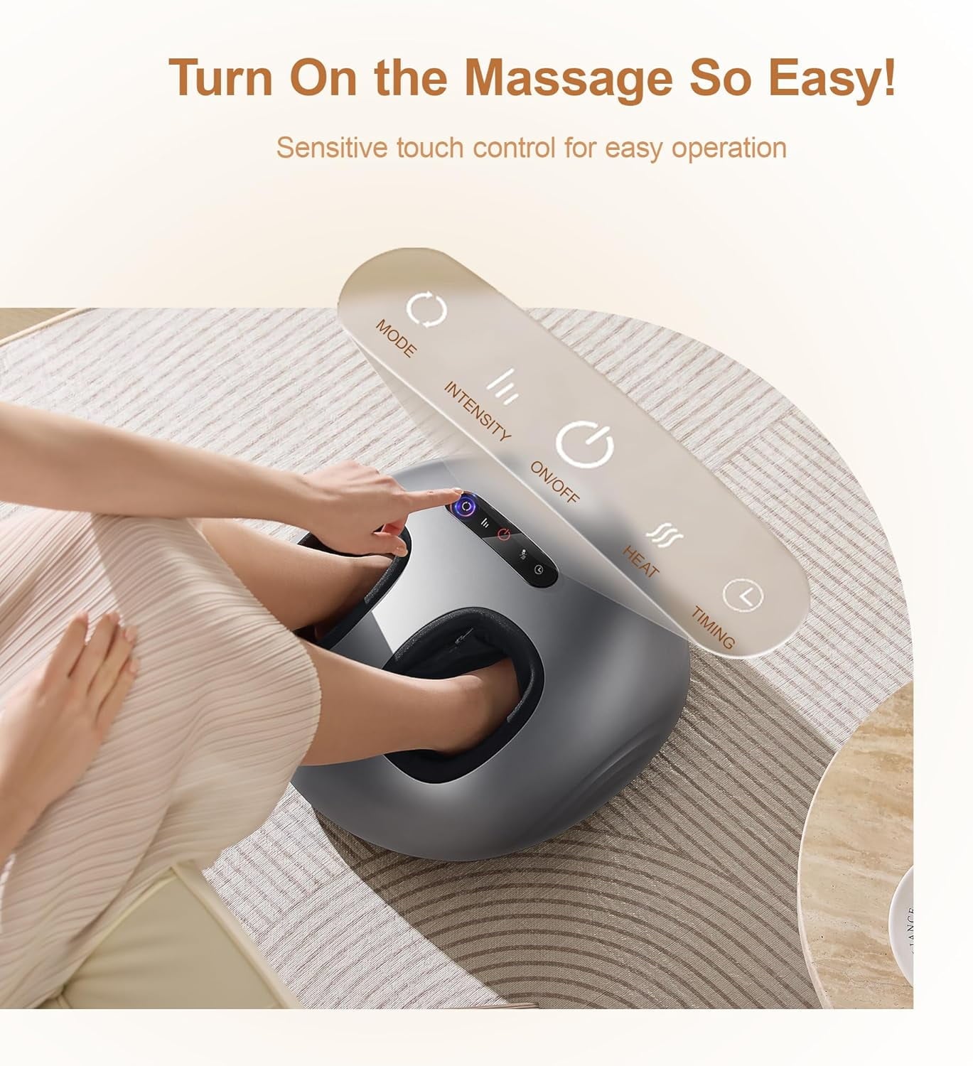 Deluxe Electric Foot Massager with Soothing Heat, Full Airbag Wrap and Deep Kneading Shiatsu Nodes for an At-Home Spa... - Image 2