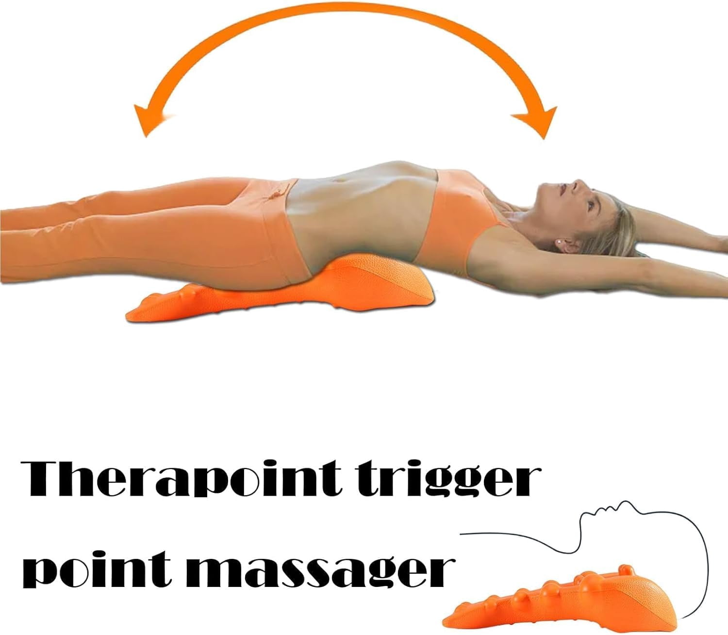 Massager - Occipital Release Tool, Neck Release Pressure Massage to Shoulder Blade (Orange) - Image 6