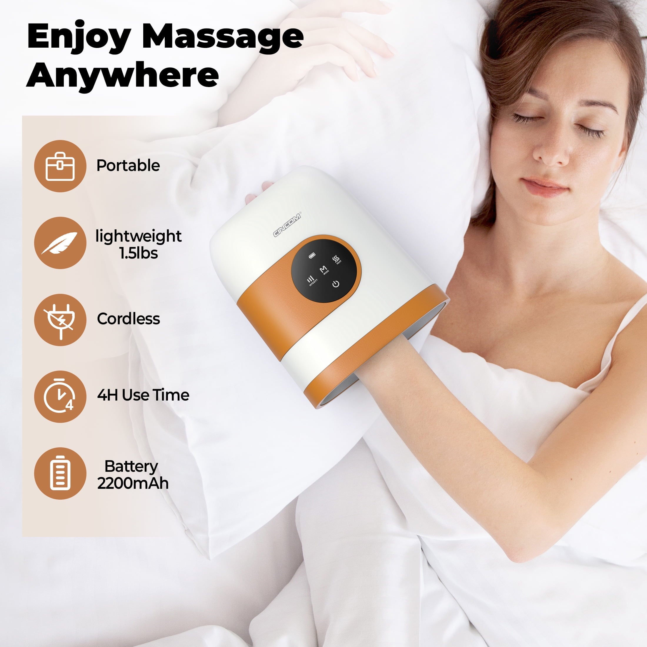 Massager, Rechargeable Massager with Heat and Compression for Arthritis and Carpal Tunnel with Touch Screen,Gifts for... - Image 4