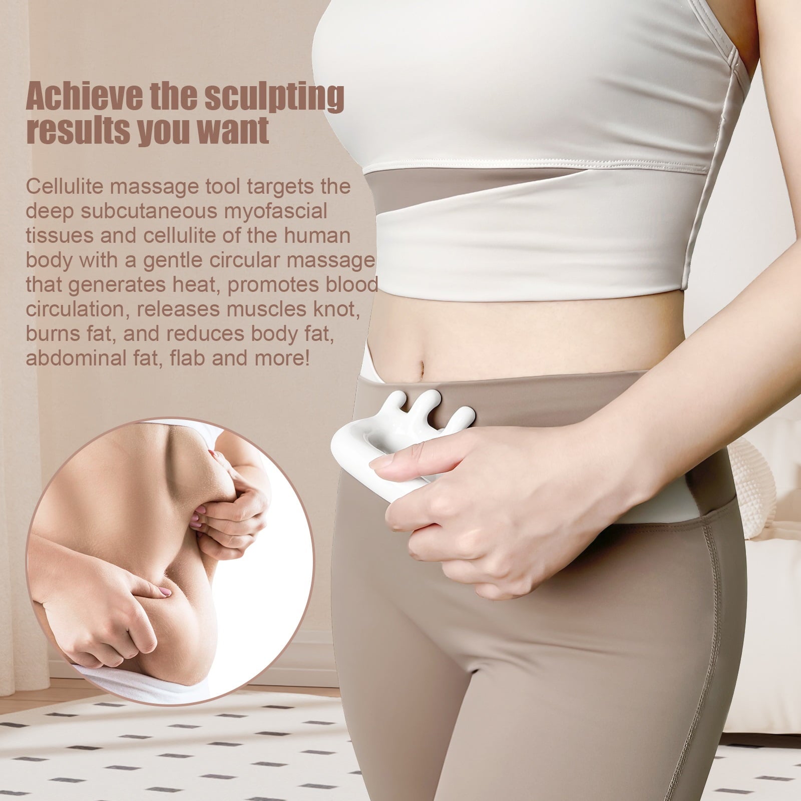 Anti Blaster for Cellulite s Release Muscle Knot Reduction Cellulite White - Image 2