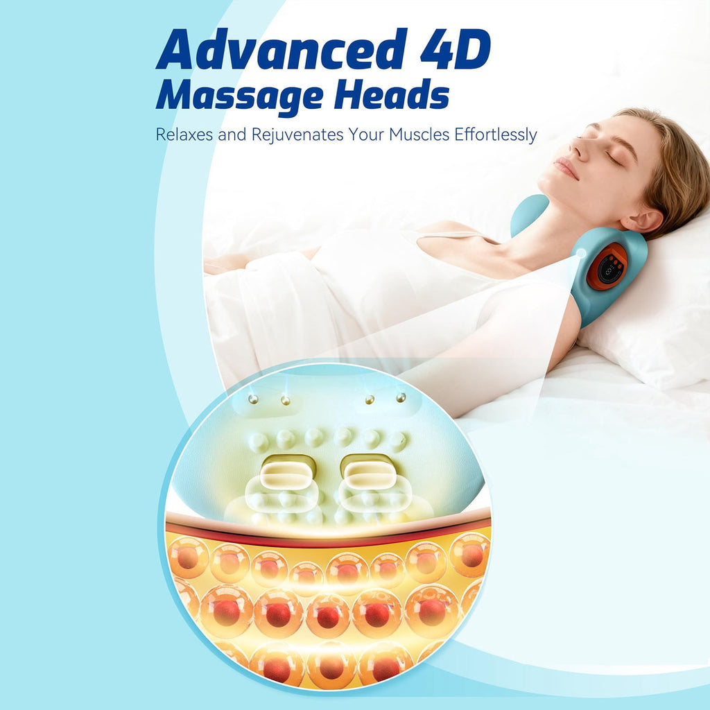 2026, 4-In-1 With Heat For Pain Relief Deep Tissue,26° Angle Neck With Heating And Vibration,3D Deep Tissue Massage F... - Image 4