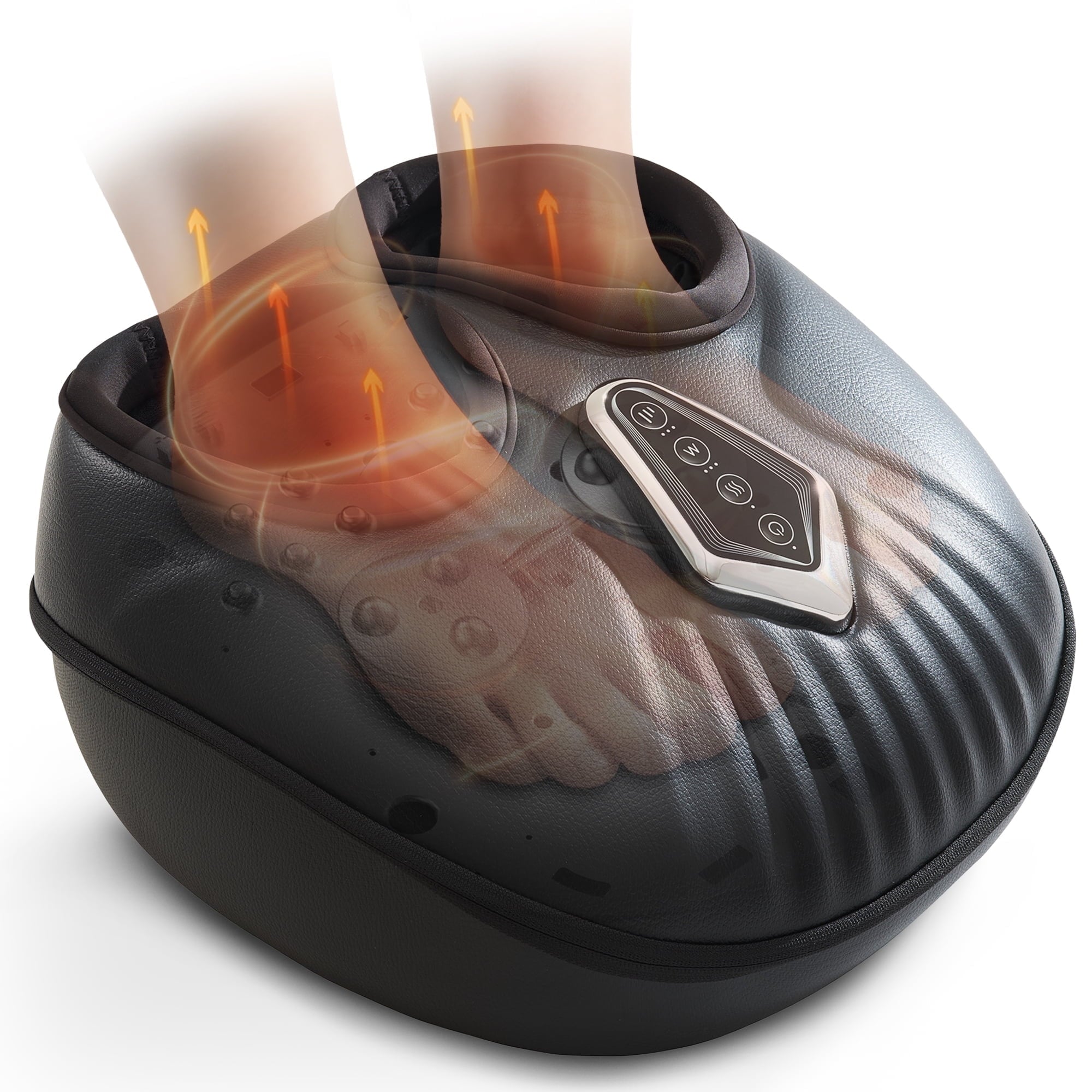 for Mother's Day with Heat and Compression, Shiatsu Feet , Fits Up to Men Size 13.5, Black - Image 2
