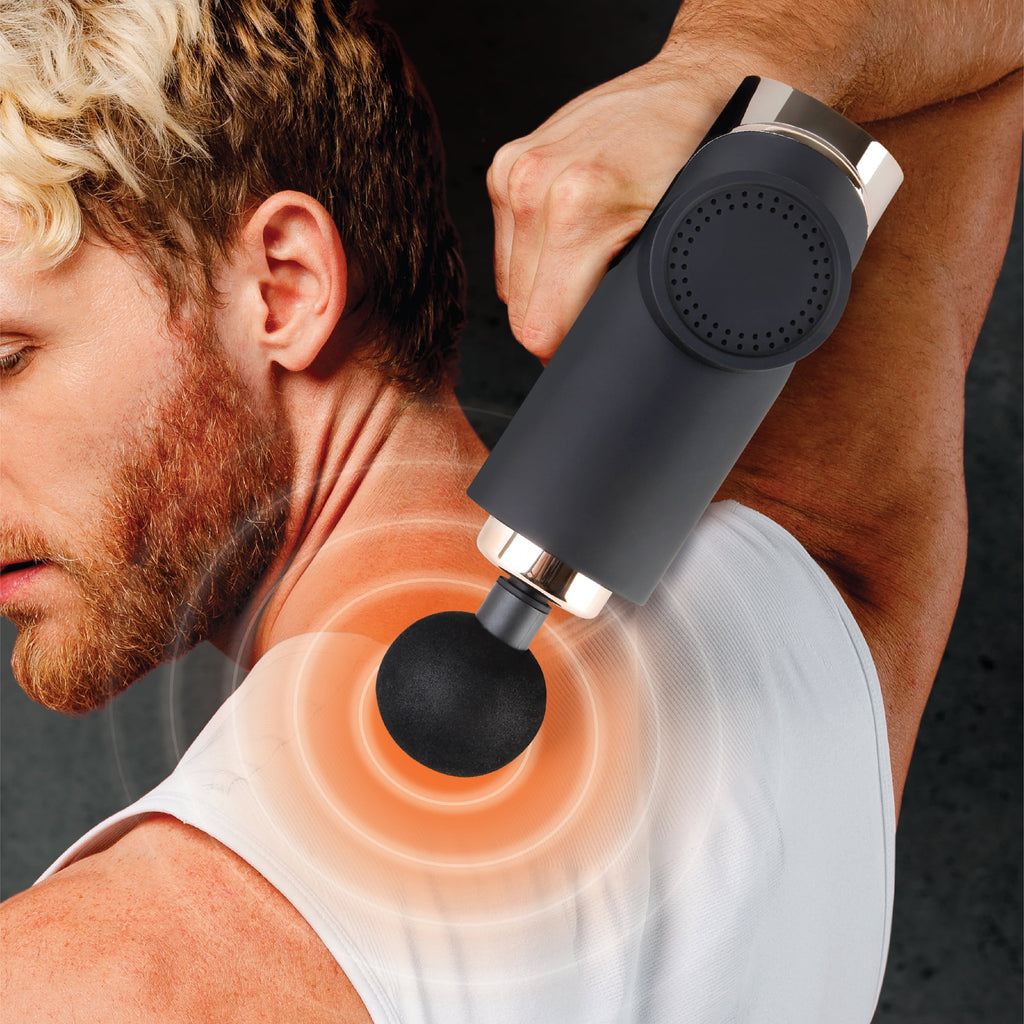 Deep Tissue Percussion Muscle Massager - Touch Control, 3 Modes, 99 Speeds & 10 Attachments - Image 5
