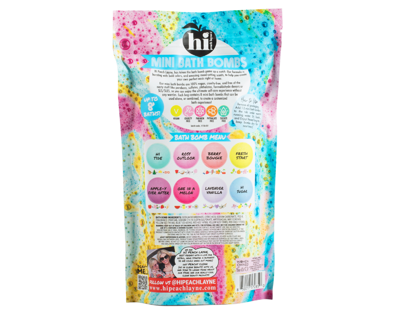 Mini Bath Bomb Bag, 8 Assorted Scents with Surprise Prize, 1.06 oz Each - Image 2