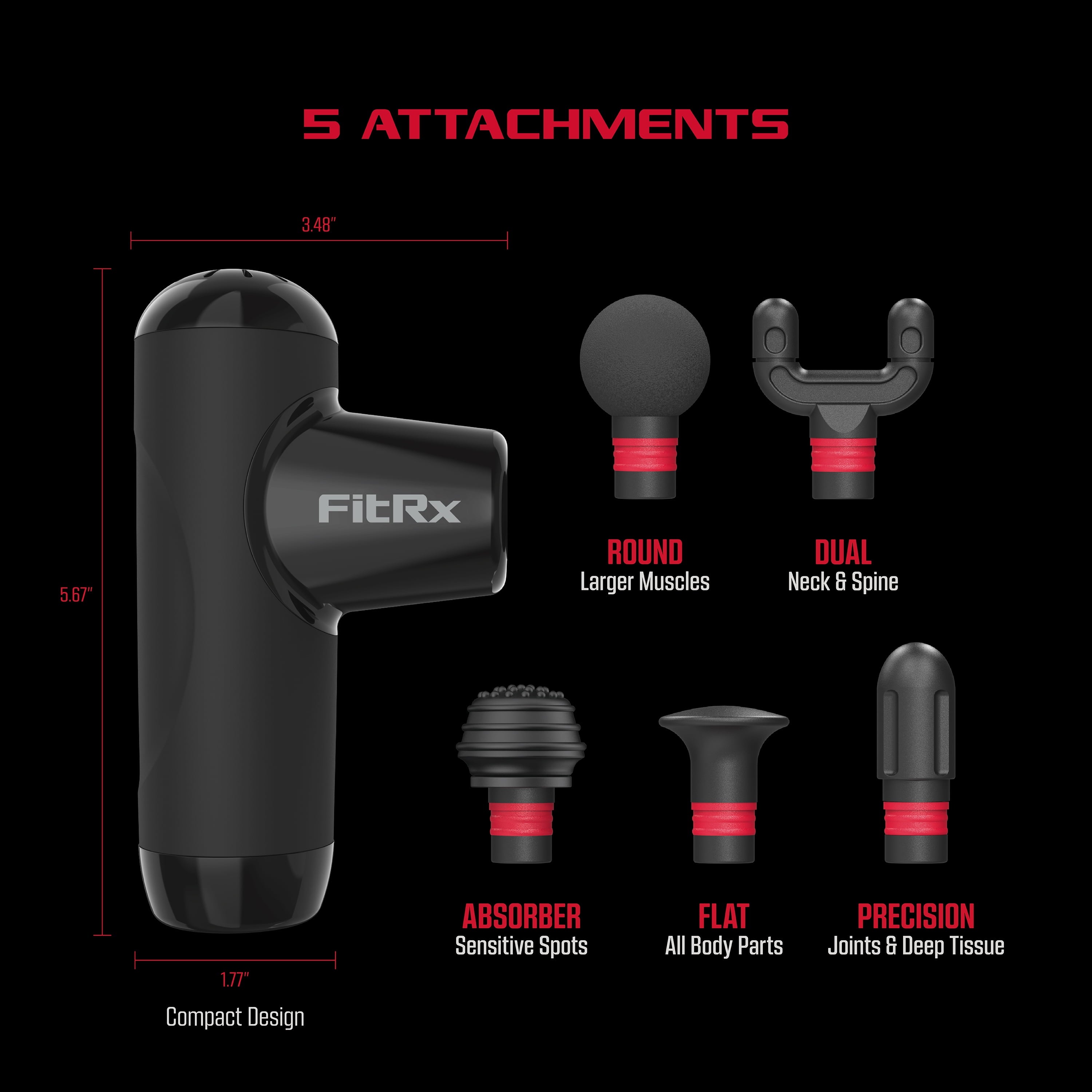 Mini Pro Neck and Back Massager, Handheld Deep Tissue Muscle Massage Gun - Image 2