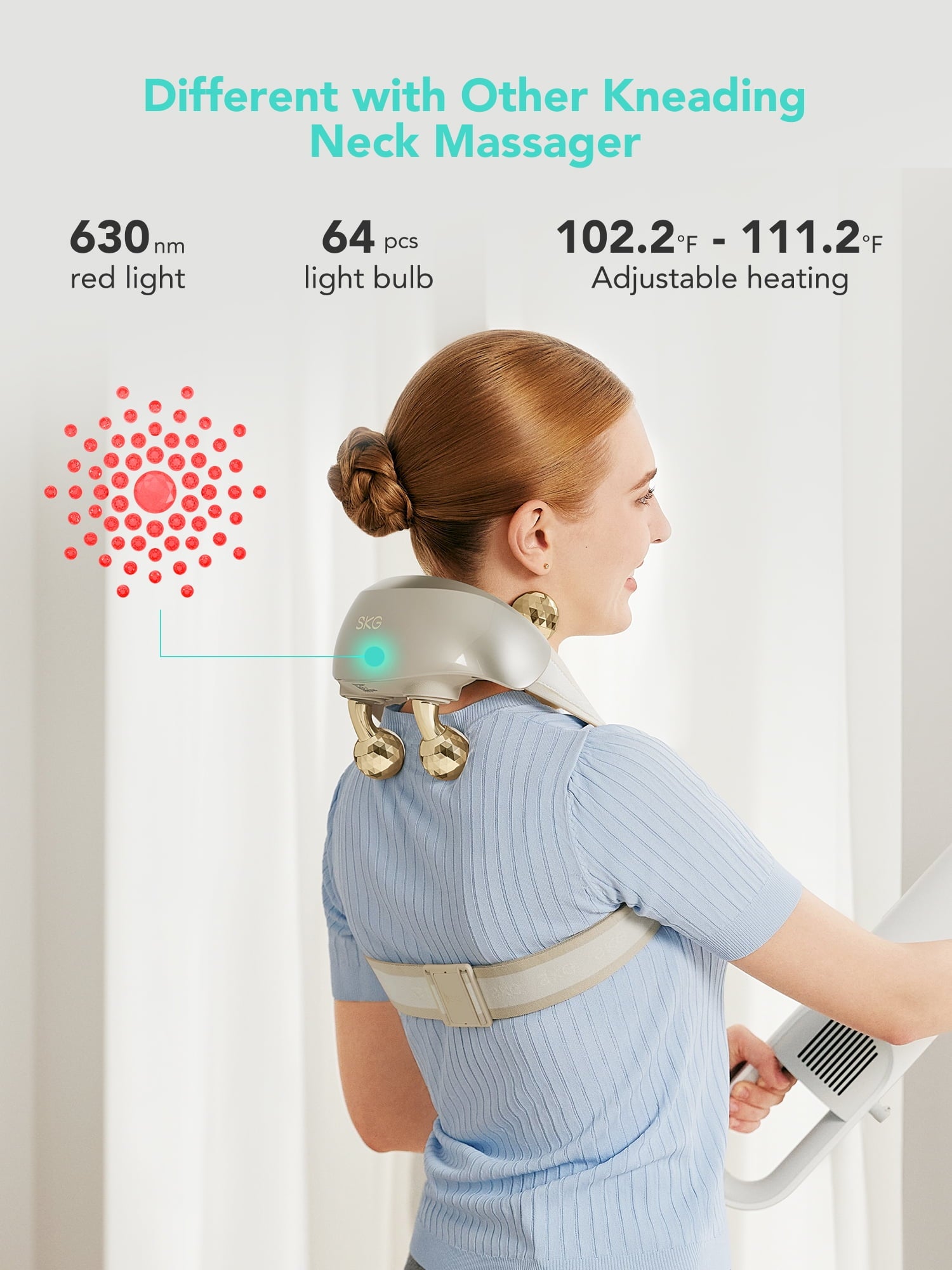 for Pain Relief Deep Tissue Eligible Shiatsu with Heat, for and Shoulder H7 Ultra E - Image 4