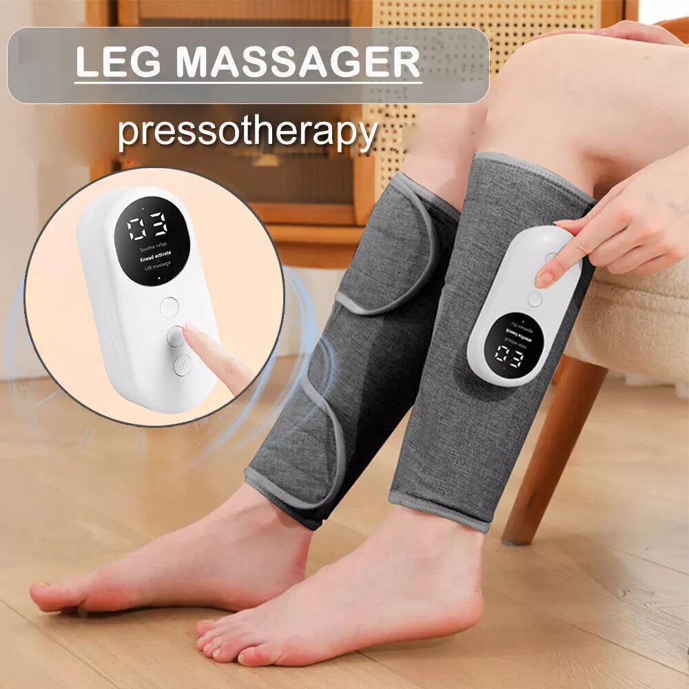 with Heat, Air Compression for Circulation & Pain Relief, 3 Intensities and Modes, Easy-to-Use Calf Muscle Relaxation... - Image 5