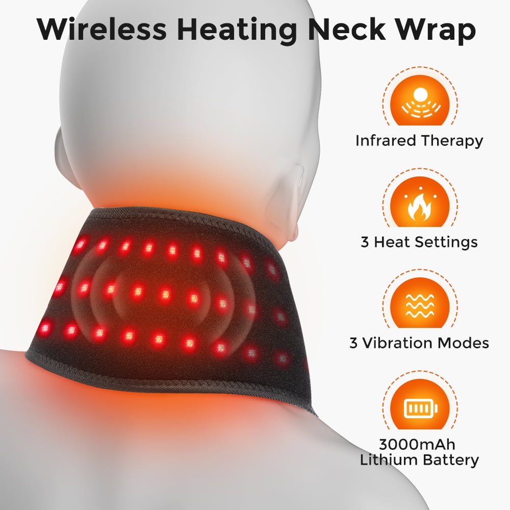 with Massage, Cordless Heated Massager Wrap, Body Heated for Arm Wrist with 3 Heat & 3 Vibration Modes, Led Light, 30... - Image 2