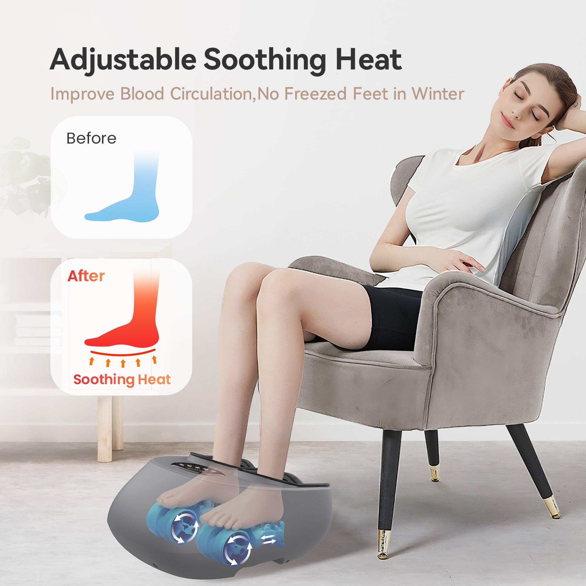 Massager with Heat, Massage Machine for Blood Circulation, Gift - Image 6