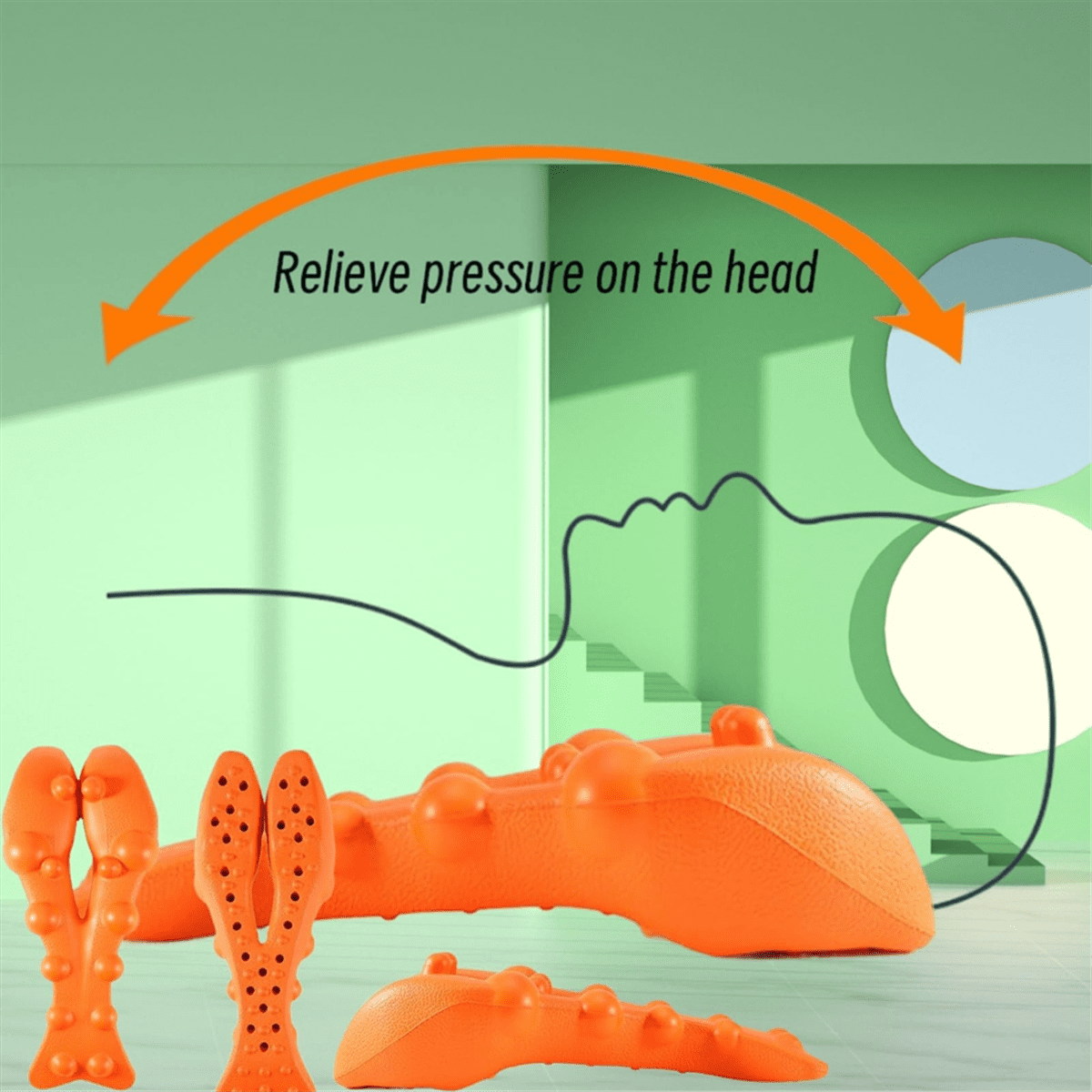Ergonomic for Muscle Relaxation, Helps with Pain Relief Neck, Back, and Shoulders - Image 2
