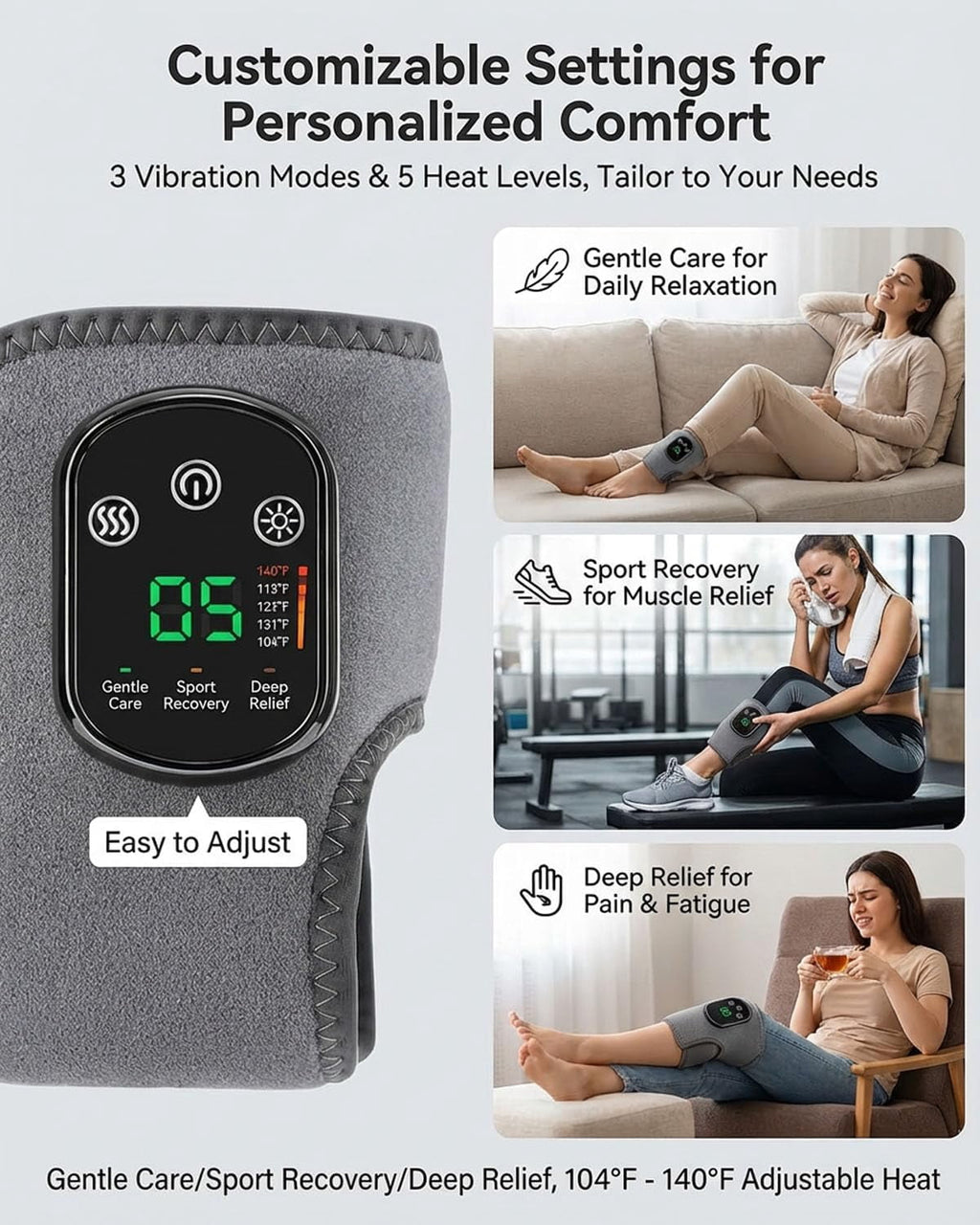 Therapy Foot r,Ankle Renew Spa Bath Cordless Electric Heated with 5 Heat & 3 Vibration for Pain Relief Relaxation Neu... - Image 4