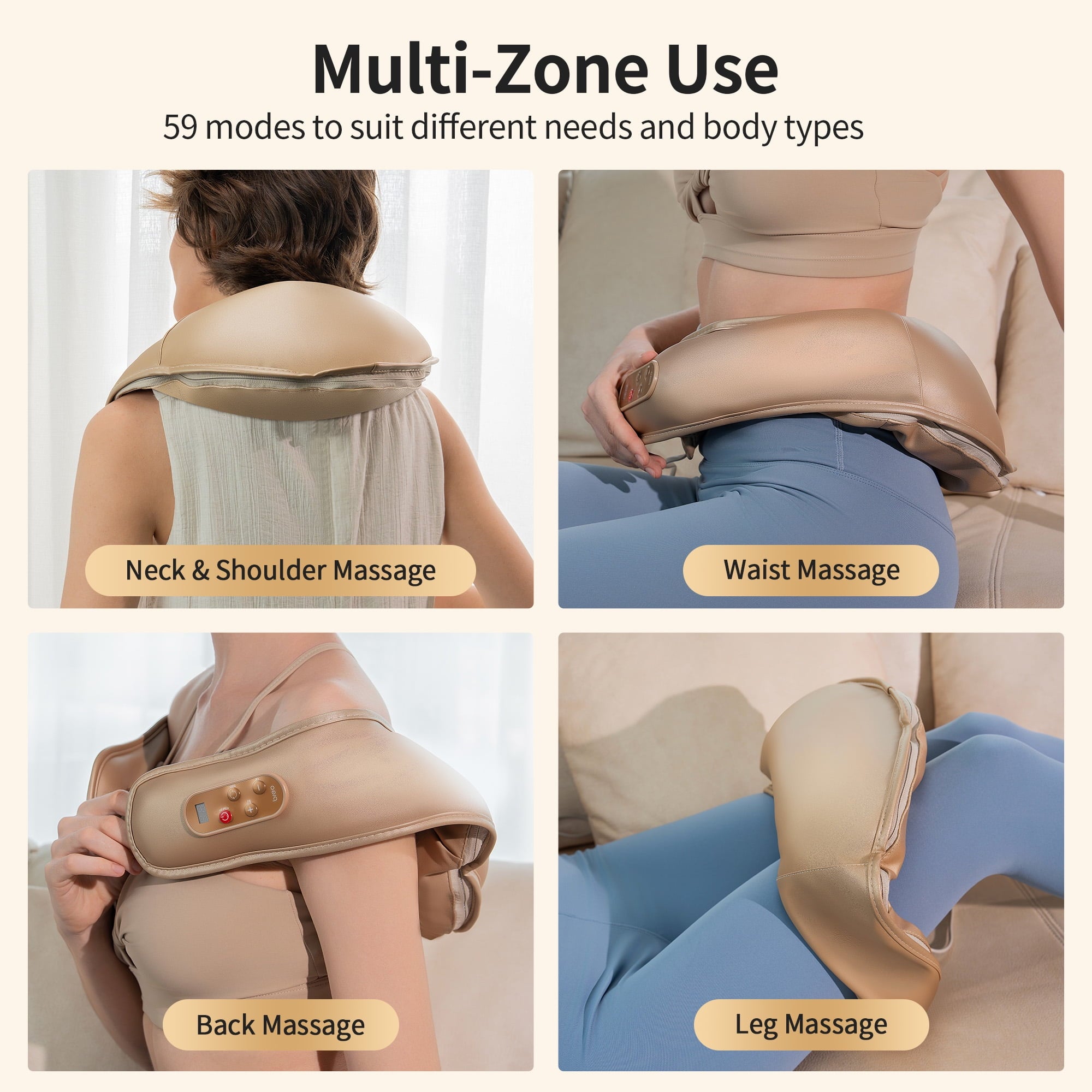 pro Neck Shoulder Massager Deep Muscle 59 Modes 5 Massage Levels for Relax, Gift - Image 6