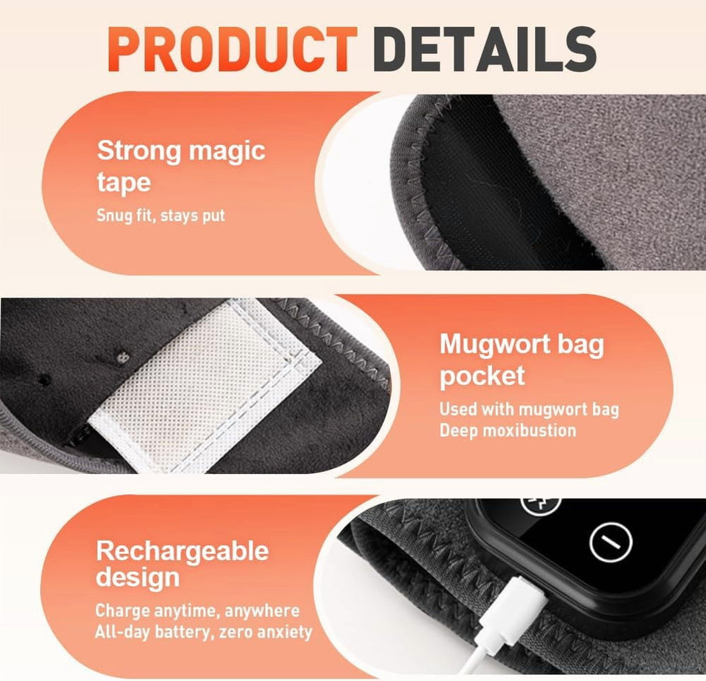 Triple Method Massager, Massager for Neuropathy Customizable Massage, Wireless & Portable Heated Ankle Wrap with 3 Vi... - Image 5