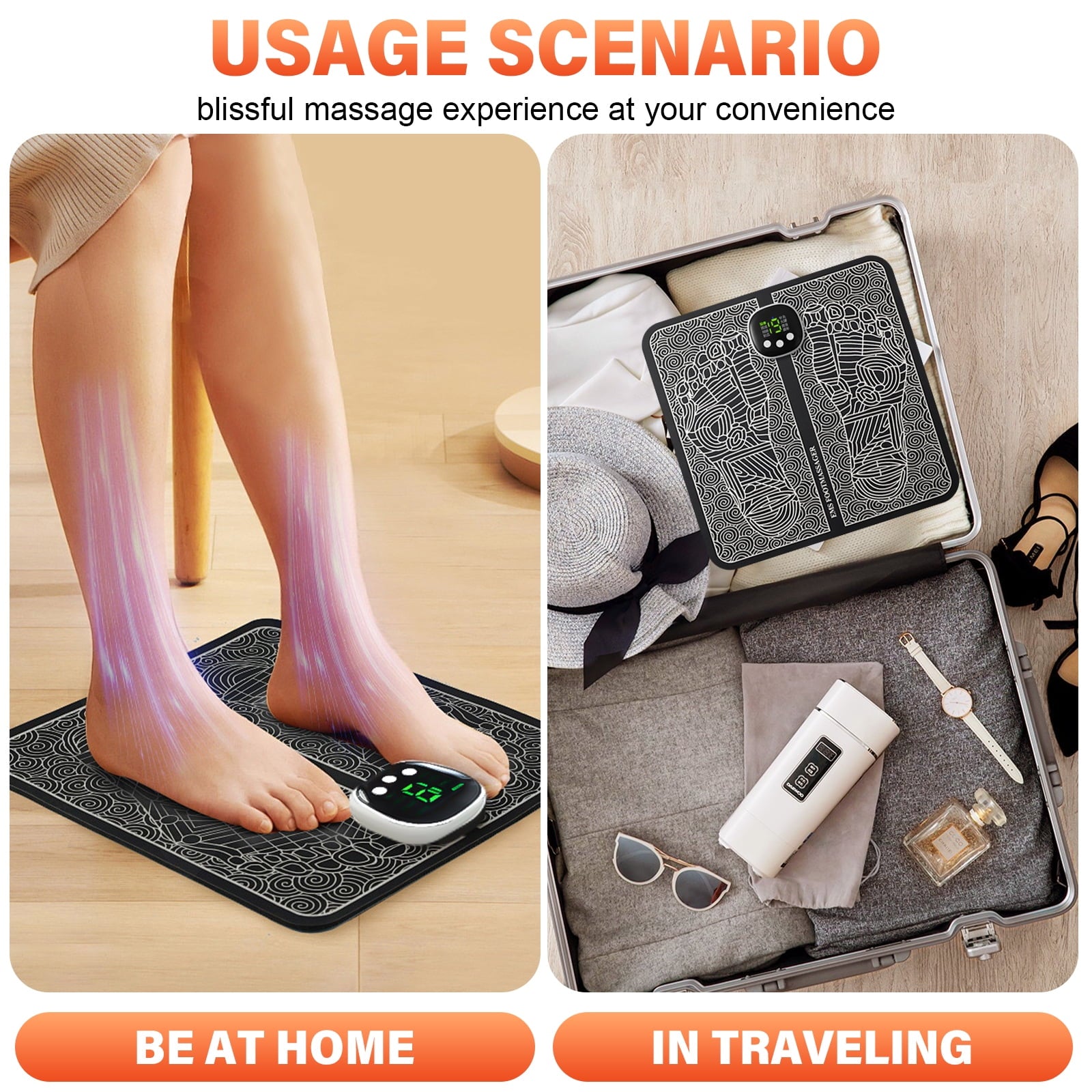 & Unit Foot Massager Device for Plantar Fasciitis and Neuropathy Relief Care - Image 4