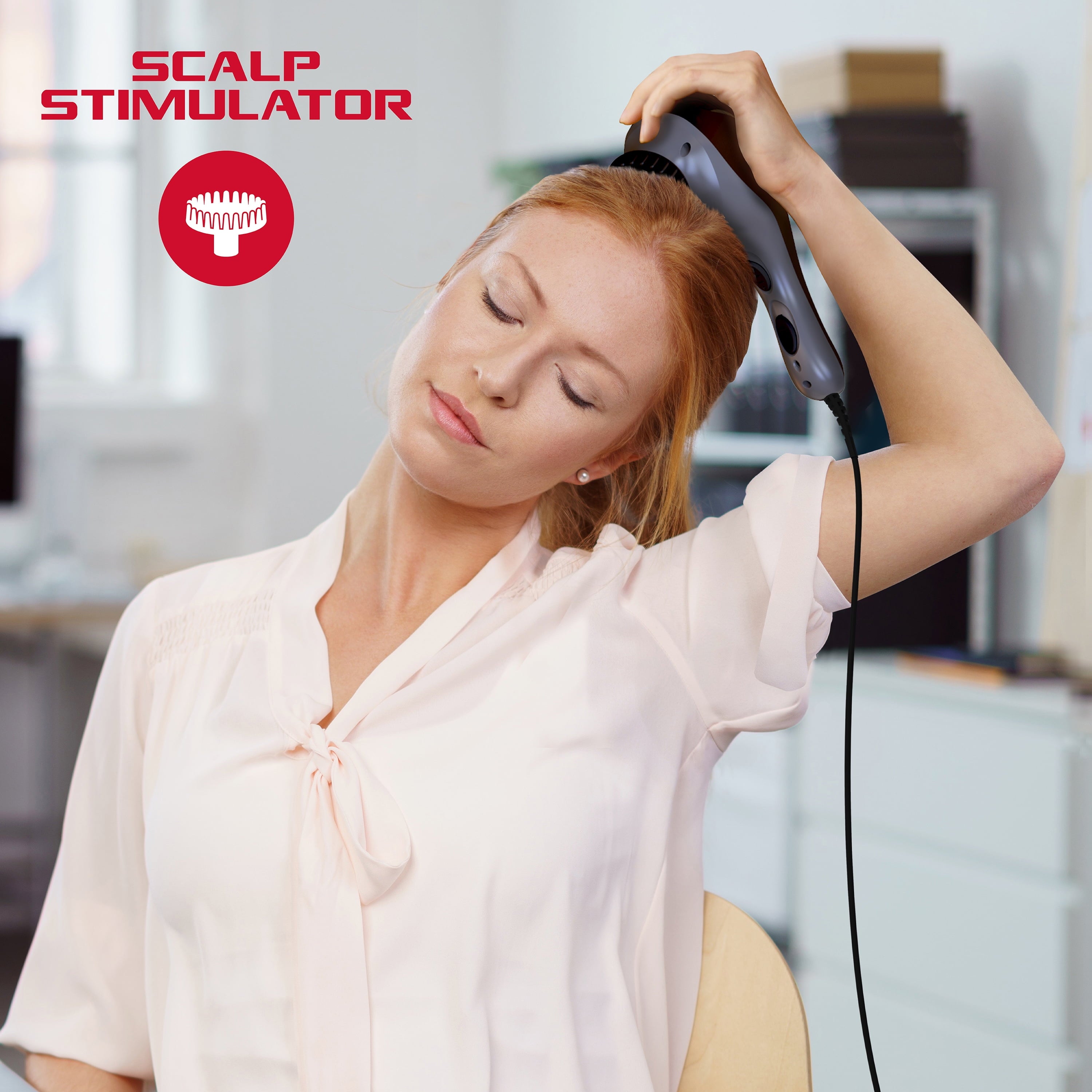 Neck and Back Massager, Handheld Massage Gun with Multiple Speeds, Attachments, and Settings - Image 5