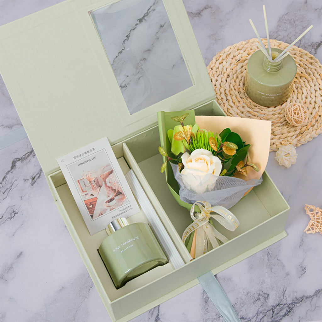 Set for Women Relaxing Spa Basket with Scented Candle Birthday Christmas s for Mom Wife Friend(F) - Image 2