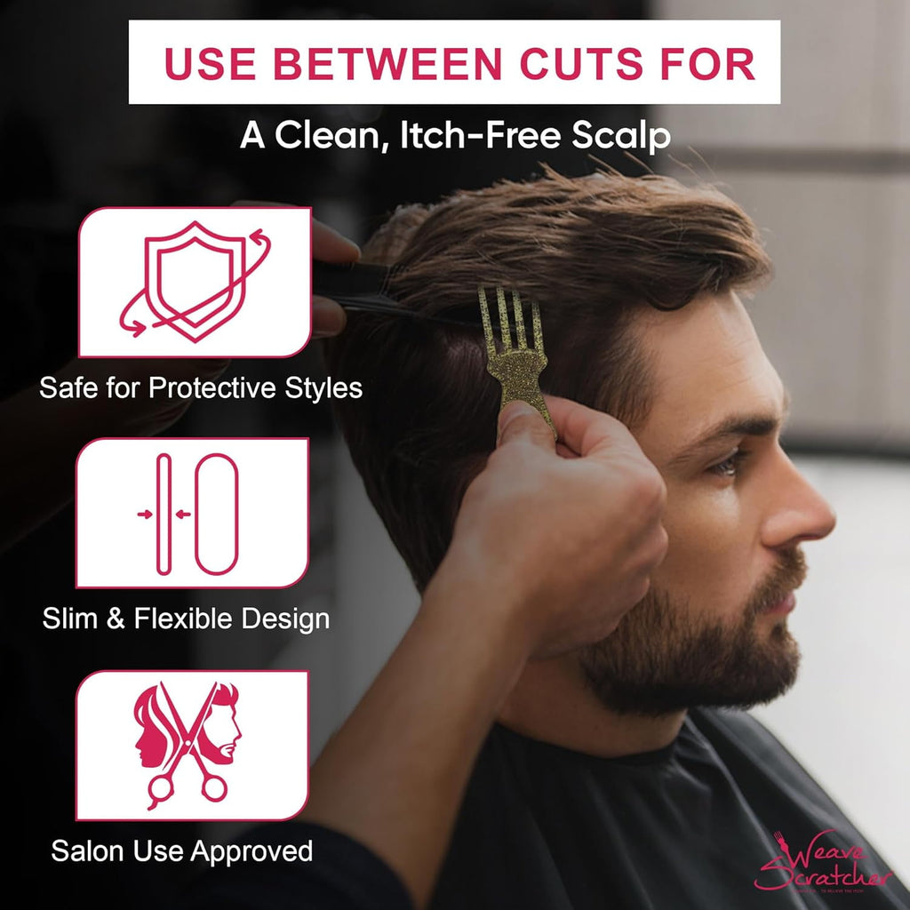 & Head Scratcher for Weaves, Braids & Wigs – Head Massage Tool for Instant Itch Relief – Pink - Image 5