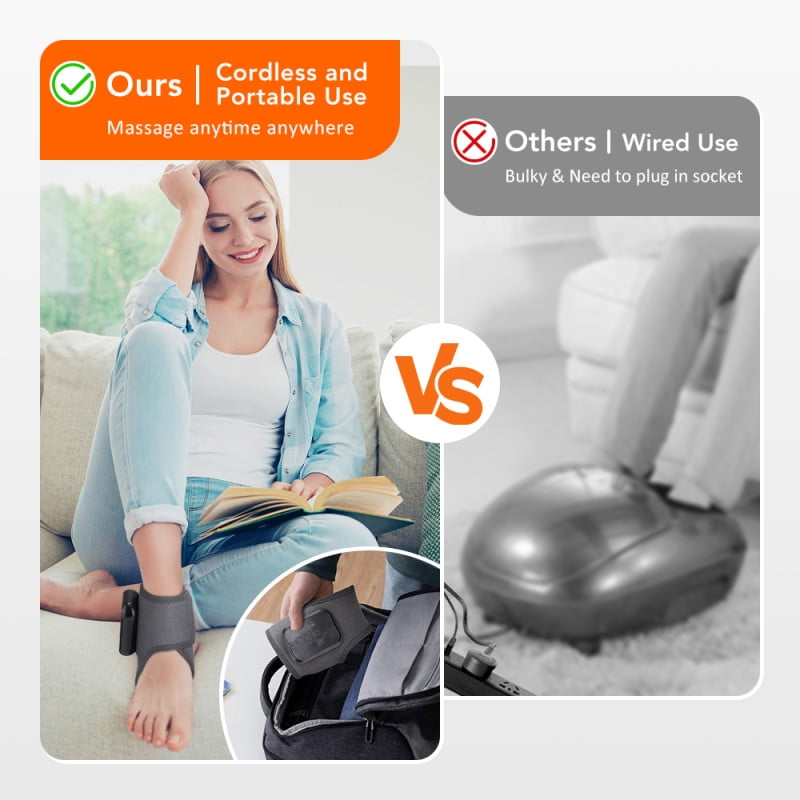 with Heat & Vibration, Portable Foot , 3 Temperature & 3 Intensity Levels, Type-C Charging 2000mAh, 15-Min Auto Off, ... - Image 6