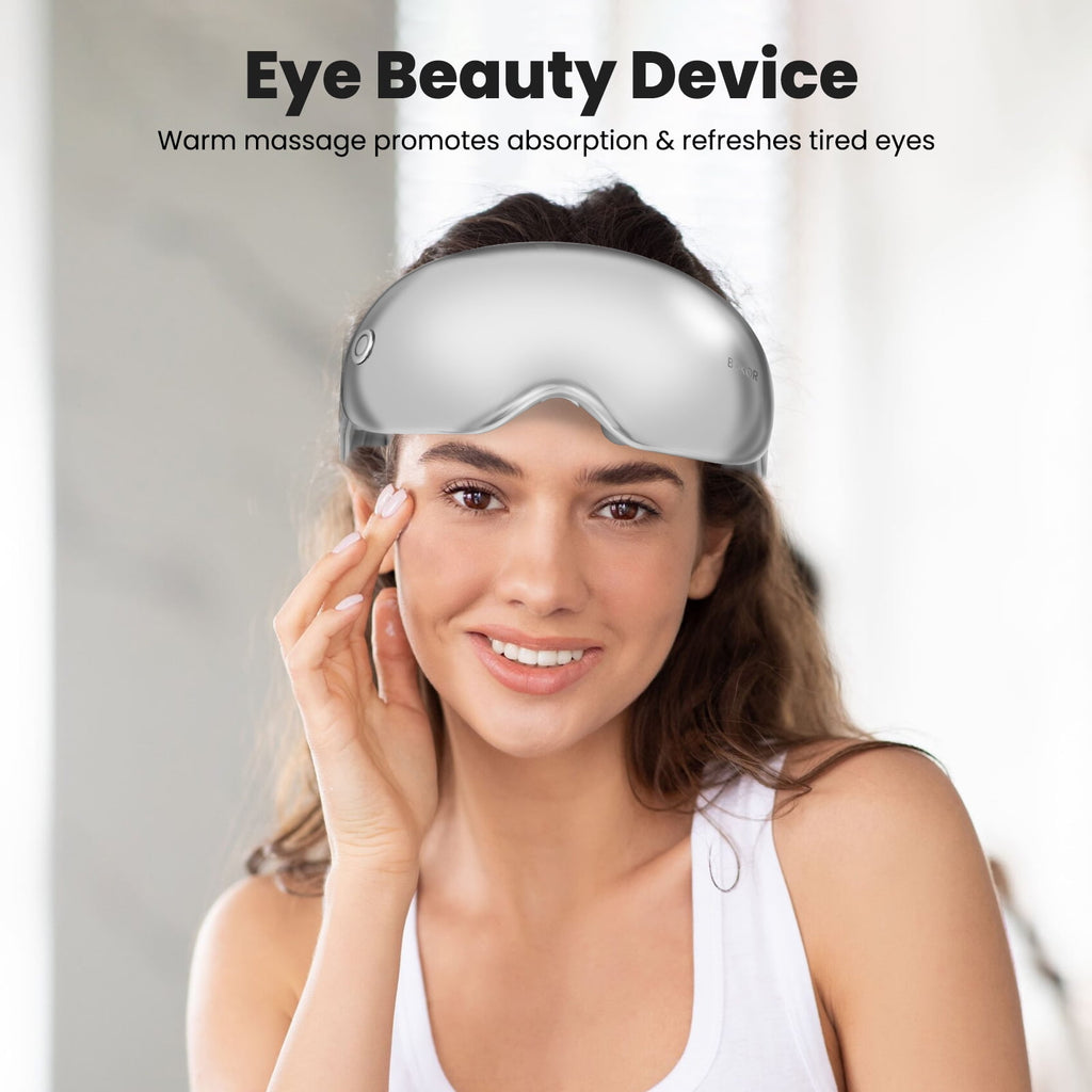 with Heat & Bluetooth - Eligible, Shiatsu Massage for Migraine Relief, Strain, Dark Circles - Rechargeable Mask for S... - Image 3