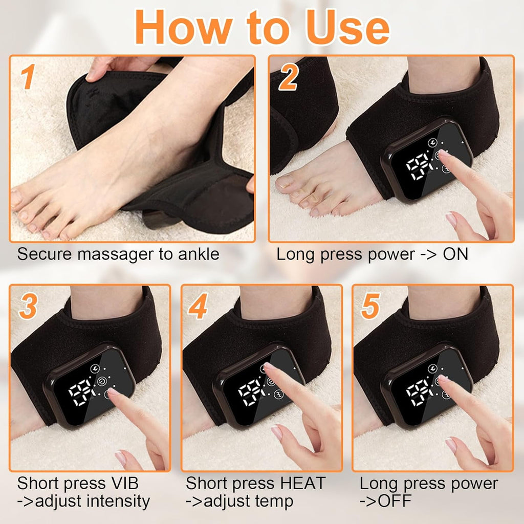 with Smart Timer, 3-in-1 Wire-Less Portable Vibrating Heated Feet s for Neuropathy Pain Relief & Ankle Relaxation & B... - Image 4