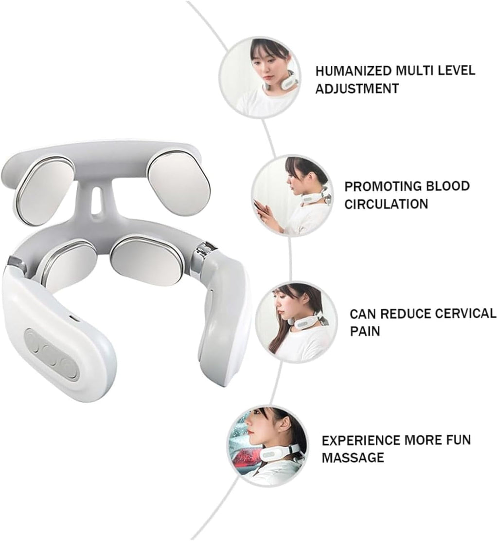 Pro 2.0 Neck Massager with 4 Heat Heads & Vagus Nerve Stimulator, Cordless Electric Massage for Neck Shoulder, 6 Mode... - Image 3