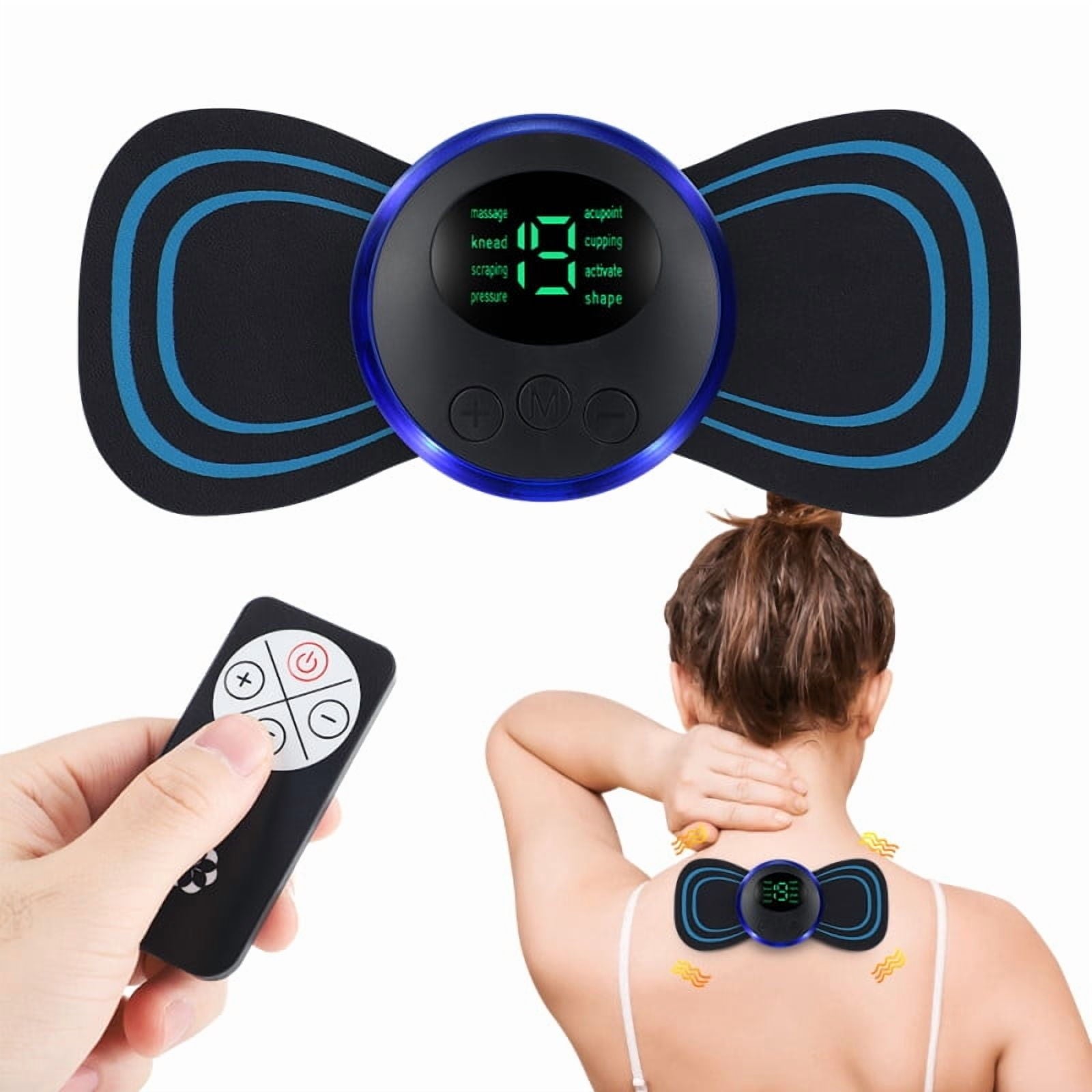 Portable Smart Pulse Massager Sticker For Back and Neck Full Body Muscle Stimulator Pain Relief Device - Image 5