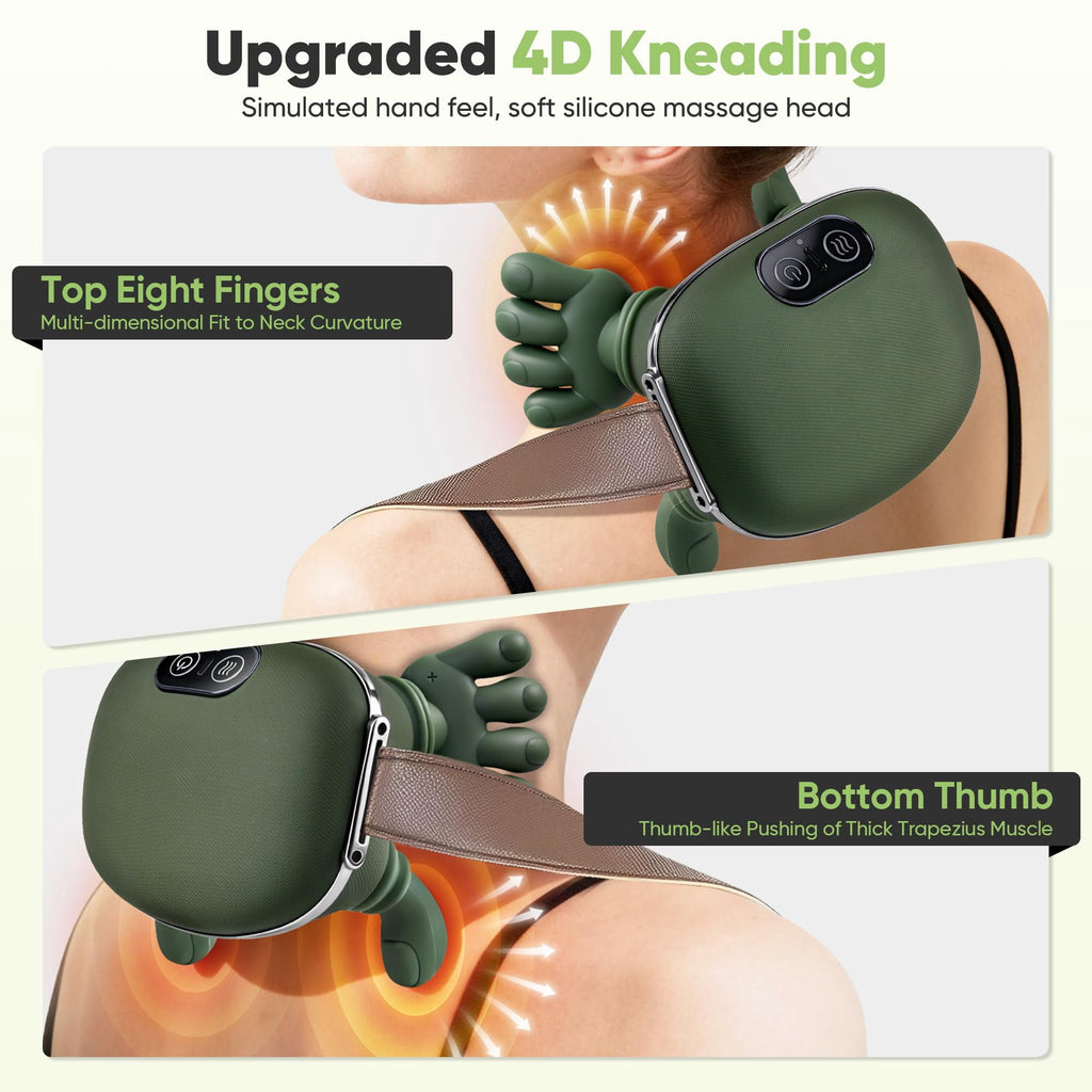 with Heat for Pain Relief deep Tissue,Shoulder & Back ,masajeador de espalda y Cuello shiatsu and Back - Image 4