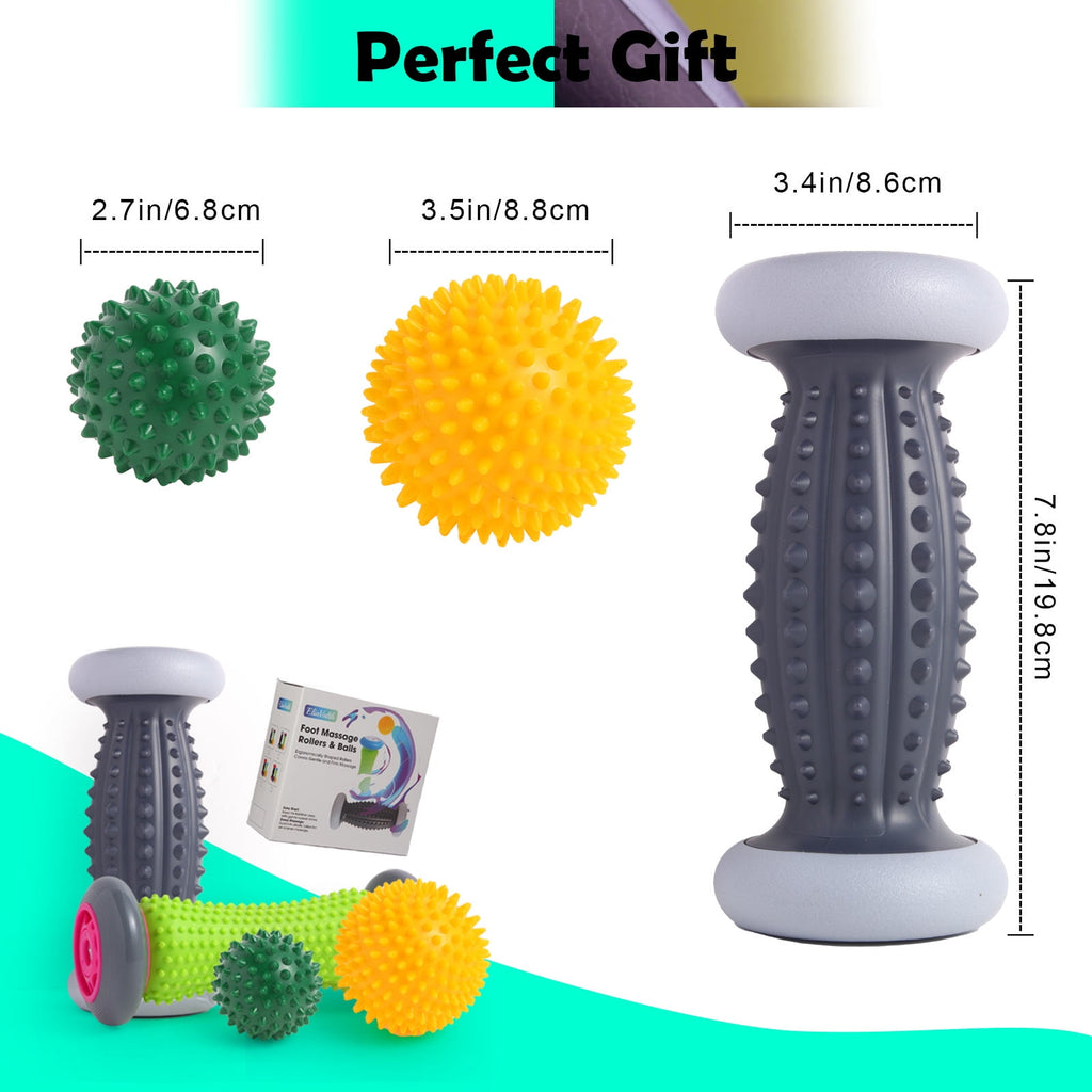 & Massager for Plantar Fasciitis Relief, Neuropathy, Gray - Image 6