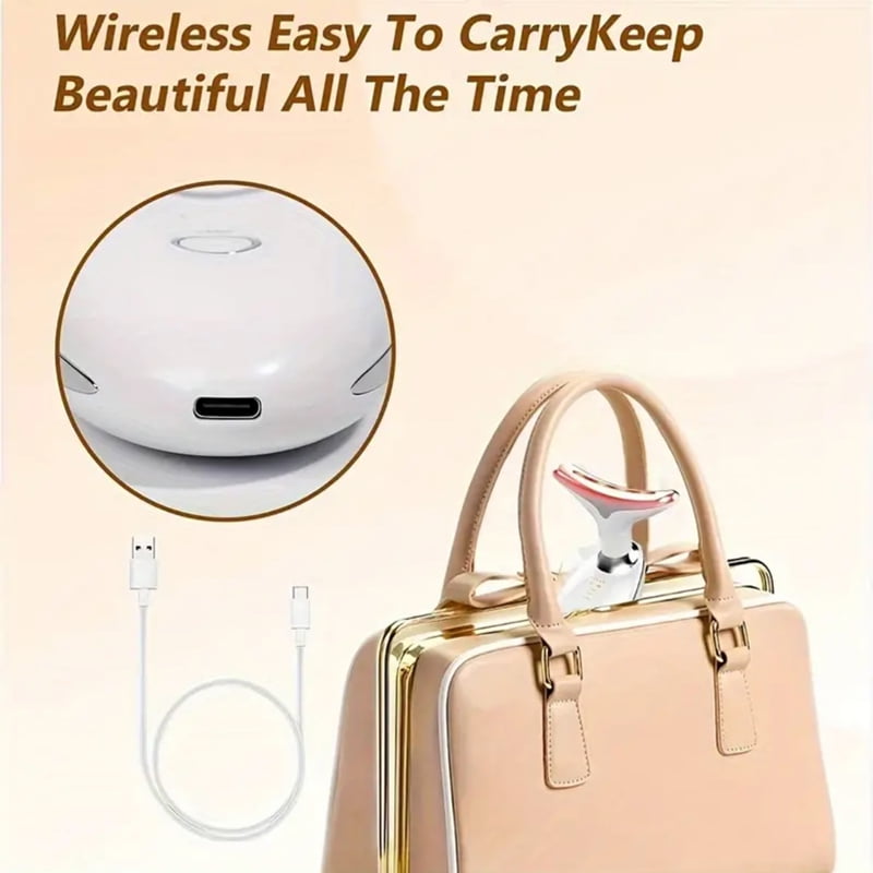 7-in-1 LED Electronic Facial Massager Beauty Neck Instrument Skincare Facial Massager Skin Care Vibration Double Chin... - Image 5