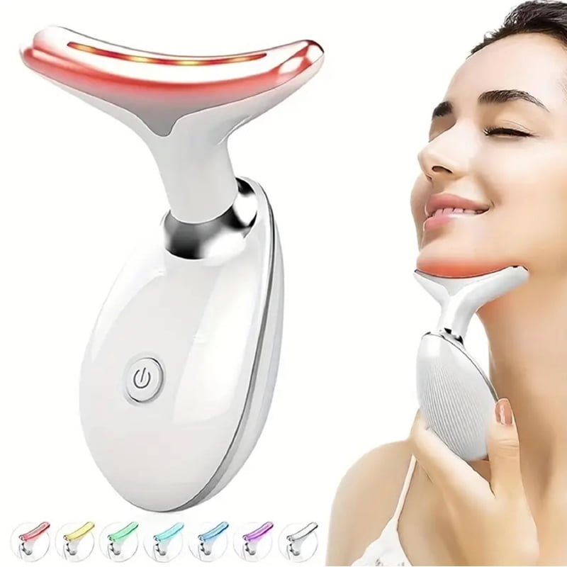 7-in-1 LED Electronic Facial Massager Beauty Neck Instrument Skincare Facial Massager Skin Care Vibration Double Chin... - Image 6
