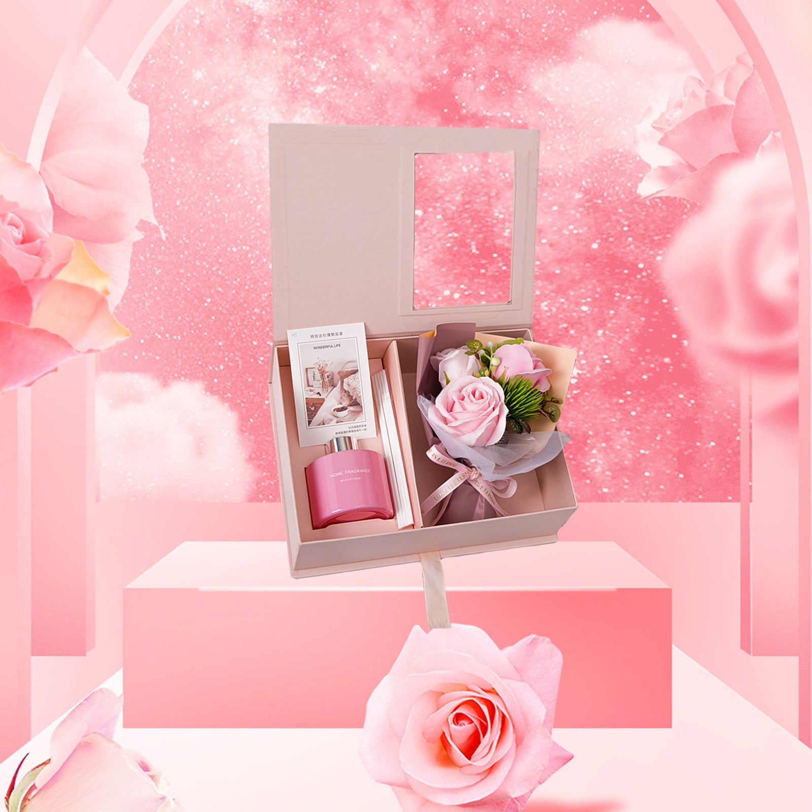 for Mom Women Christmas Relaxing Spa Gift Basket Appreciation Her Christmas for Wife Sister Friend Candle 120ml - Image 6