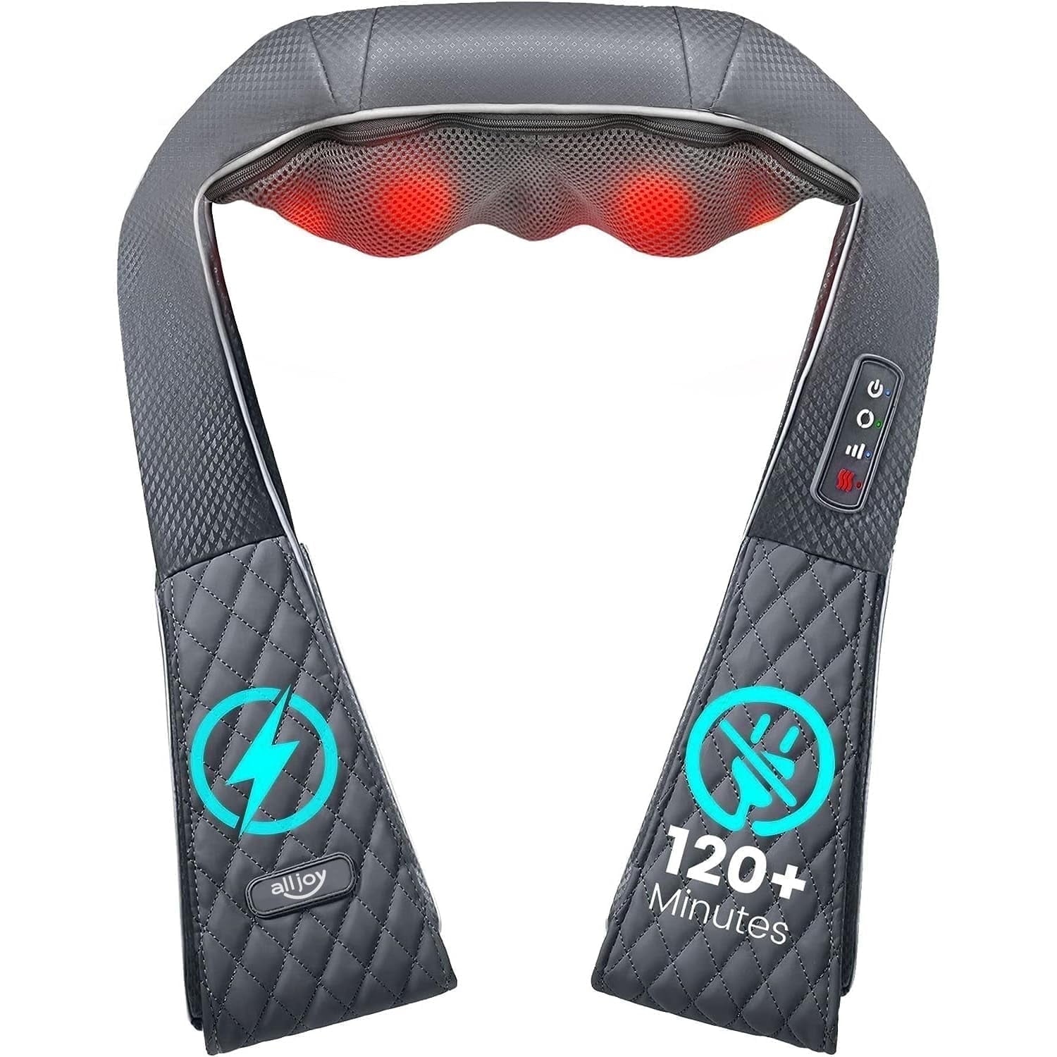 and Shoulder Massager, Rechargeable Deep Tissue Kneading Massager with Heat,Gifts for Women, Men, Mom, Dad - Image 4