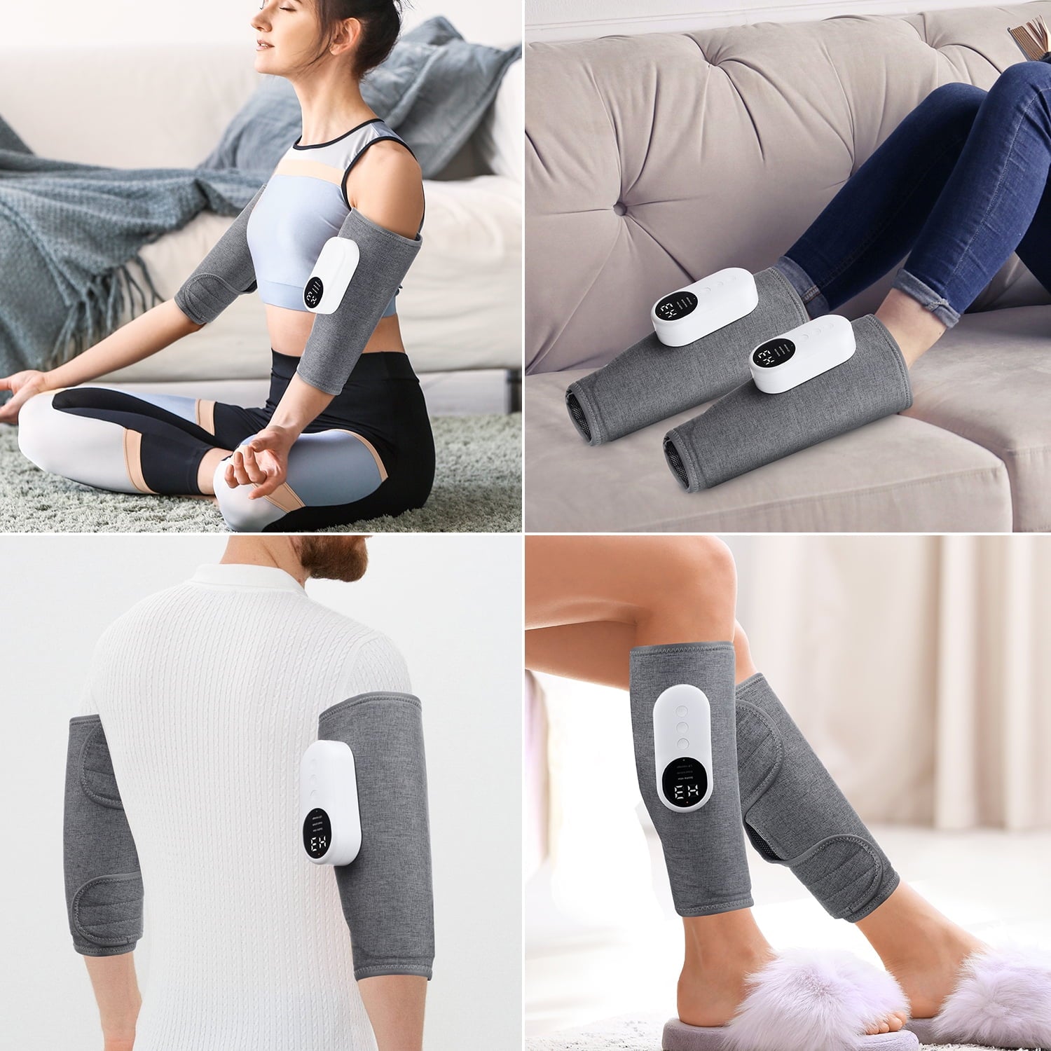 for Circulation, Air Compression for Calf Foot s Muscle, 3 Modes 3 Intensities and Heat Calf Wraps for All Size,Relie... - Image 6