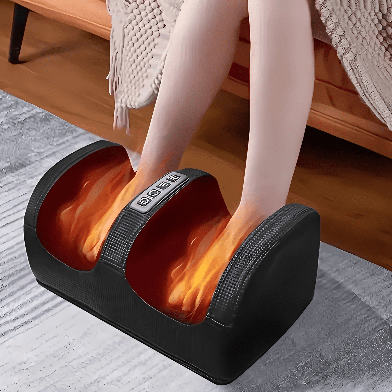 Massager with Heat for Relaxation, Black - Image 4