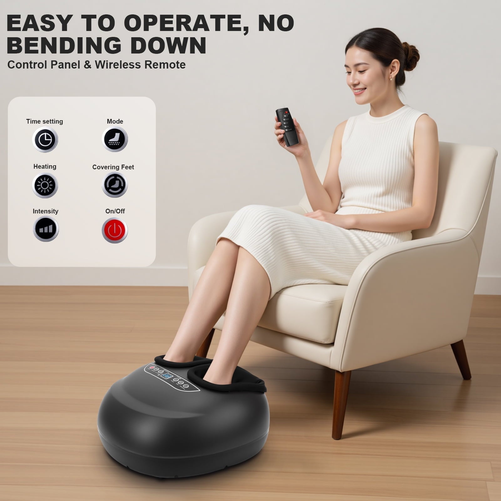 with Heat & Deep-Kneading, Air Compression Shiatsu Massage for Plantar Fasciitis, Circulation, Relaxation & Gift - Image 3