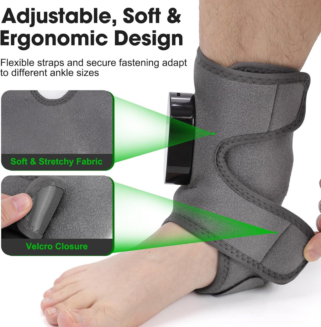 Cordless Massager with Heat, 3-in-1 Vibrating Heated Foot s Brace Wrap with Smart Timer, Relaxation & Circulation in ... - Image 6