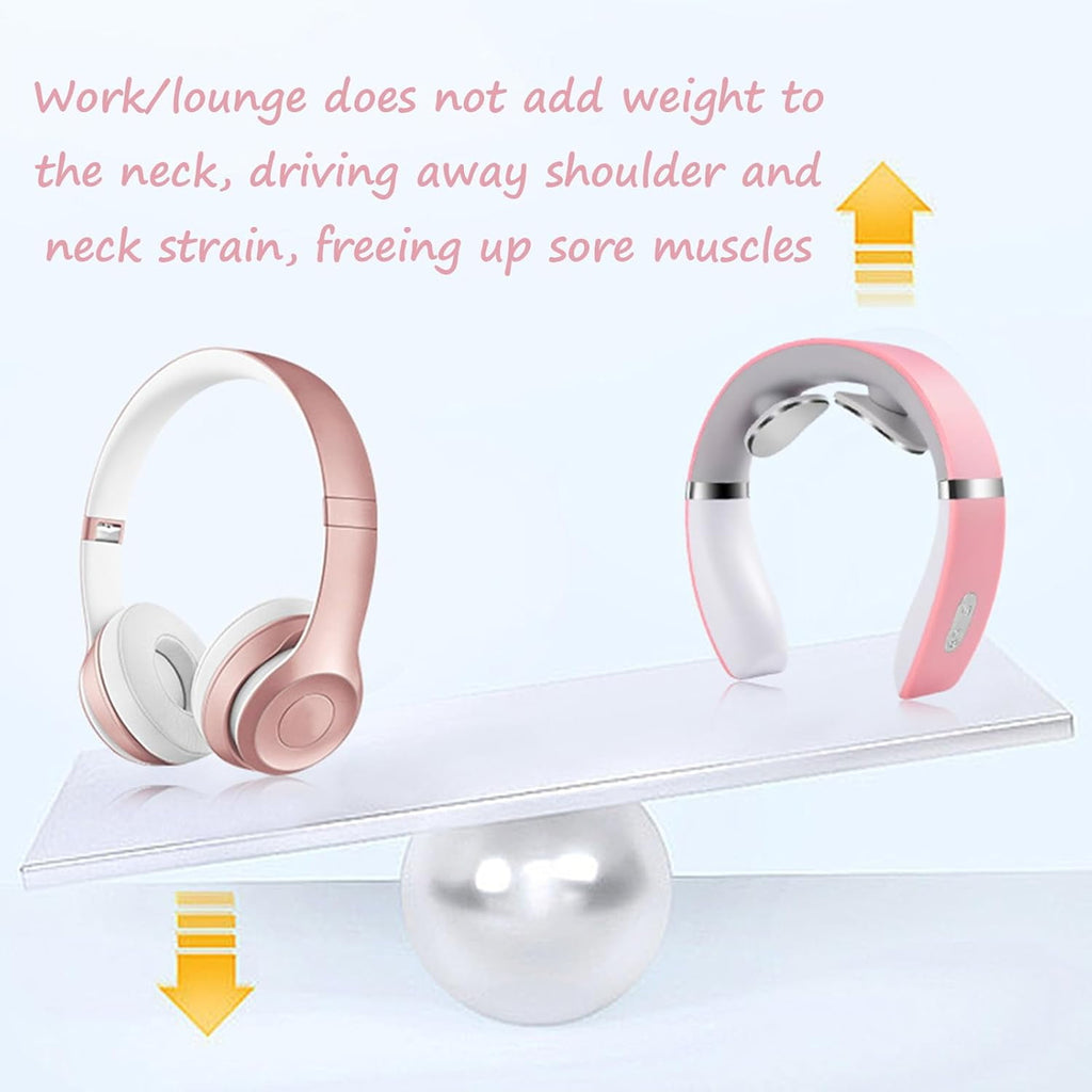 with Heat & 16 Intensity Levels, Ergonomic Wearable for Muscle Relaxation, Home/Office/Travel Device (1pcs White) - Image 6