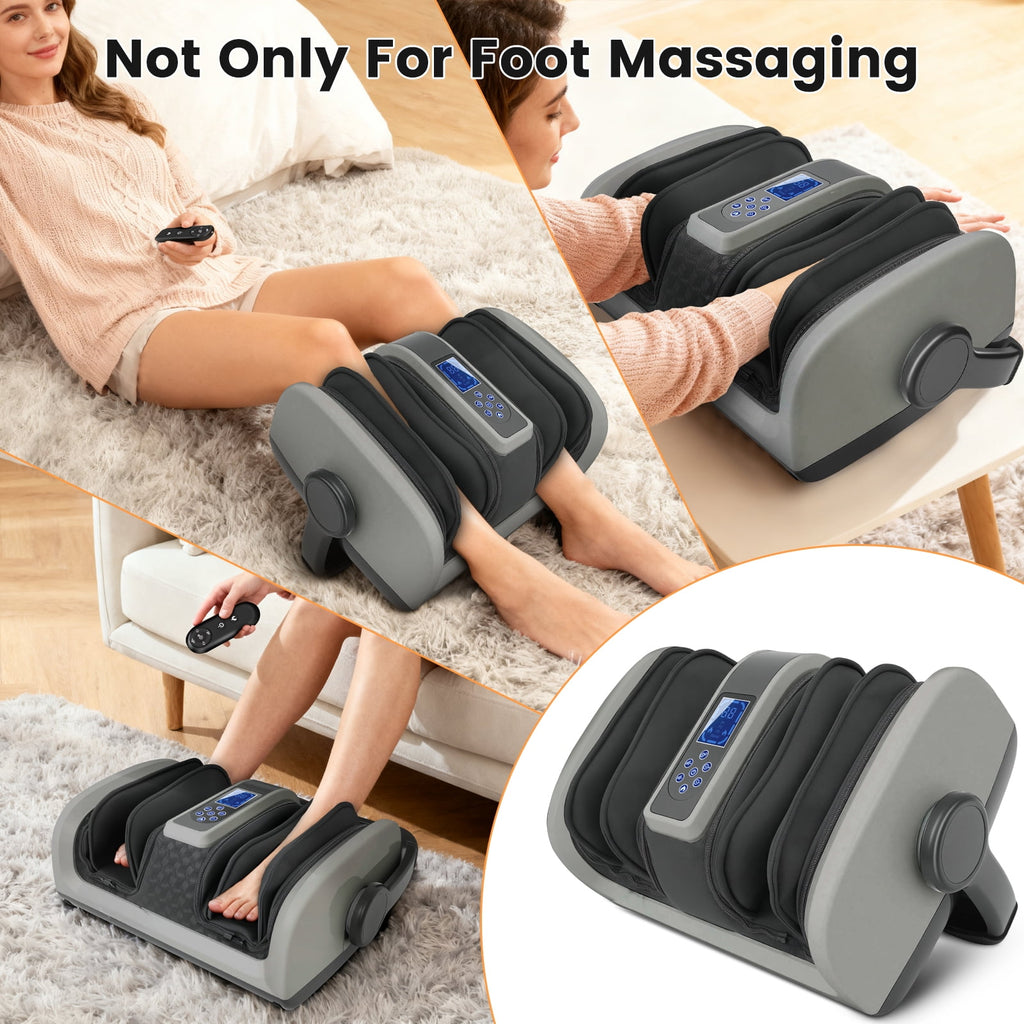 Massager with Heat, Deep Kneading and Calf Massager with Vibration Compression, Electric Leg Massager Machine for Cir... - Image 4