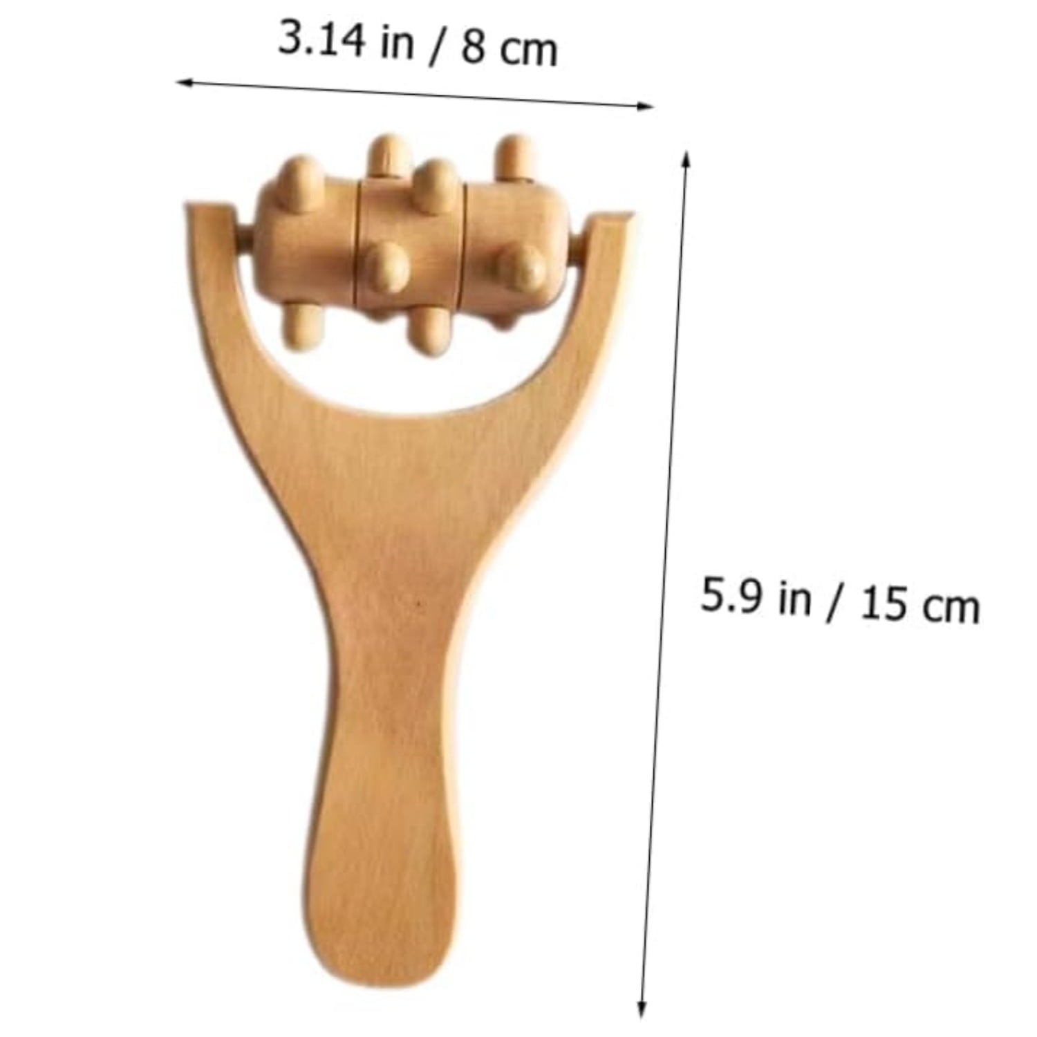 Wooden Massage Roller,Muscle Massager Roller,Manual Massage Tools,Portable Back Massage Roller,Hand Roller Massager S... - Image 2