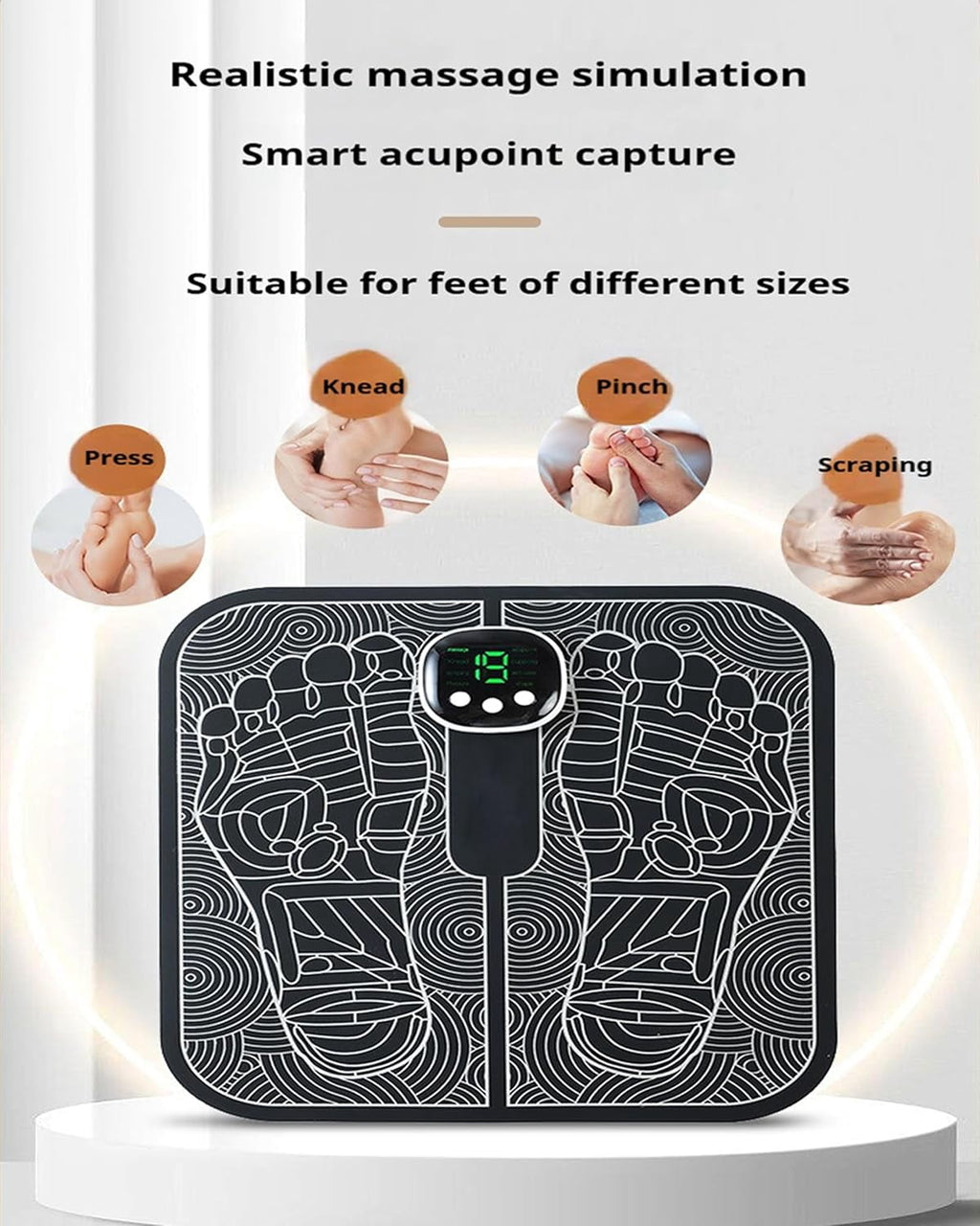 Massager for Everyday Comfort, 8 Massage Modes, 19 Intensity Levels, Smart Auto Power-Off, Remote Control, USB Rechar... - Image 2