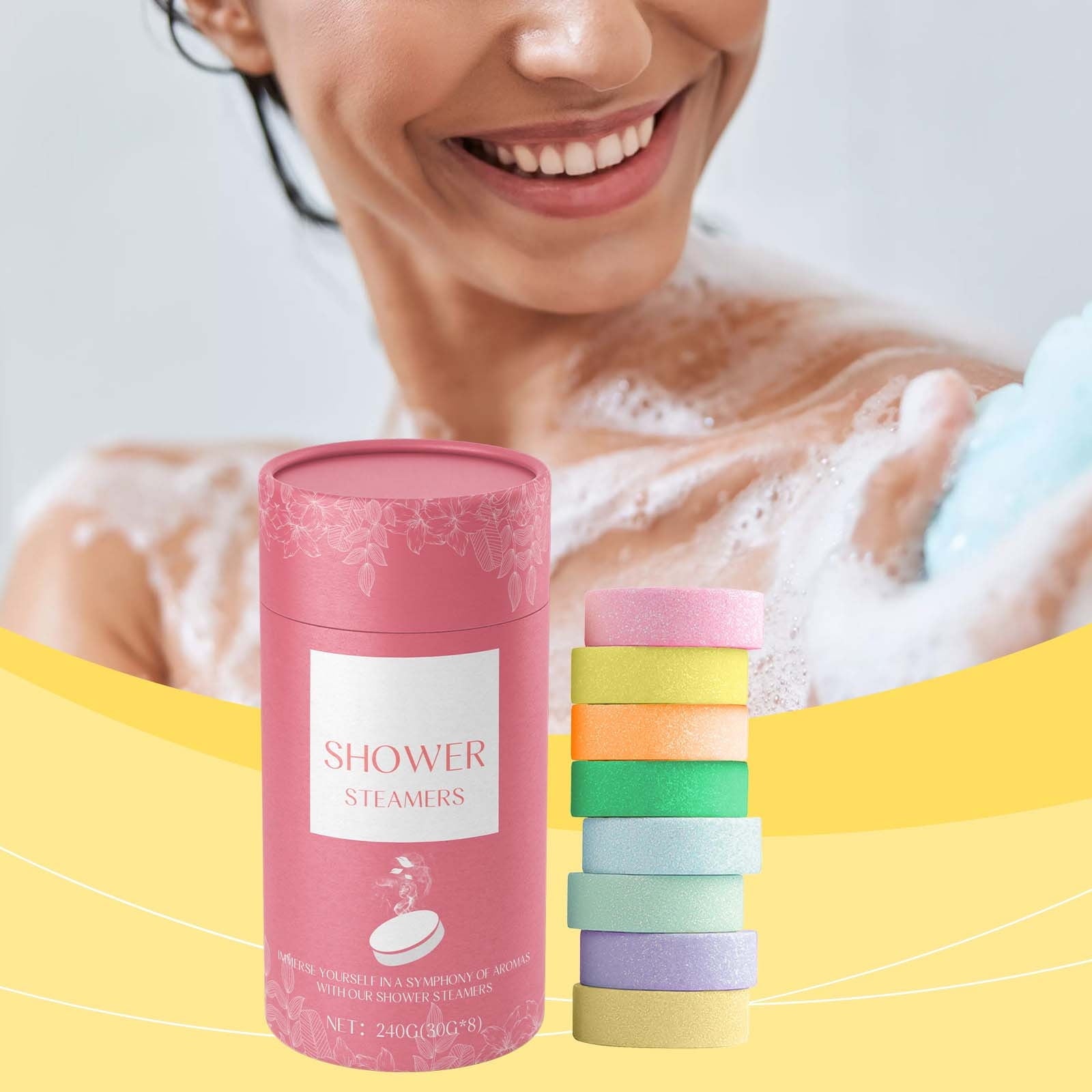 Aromatherapy - Gifts for Women, 8 Pcs Pure Essential Oil Bombs for Home Spa, Stress Relief, Body&Soul Relaxing Bath B... - Image 2