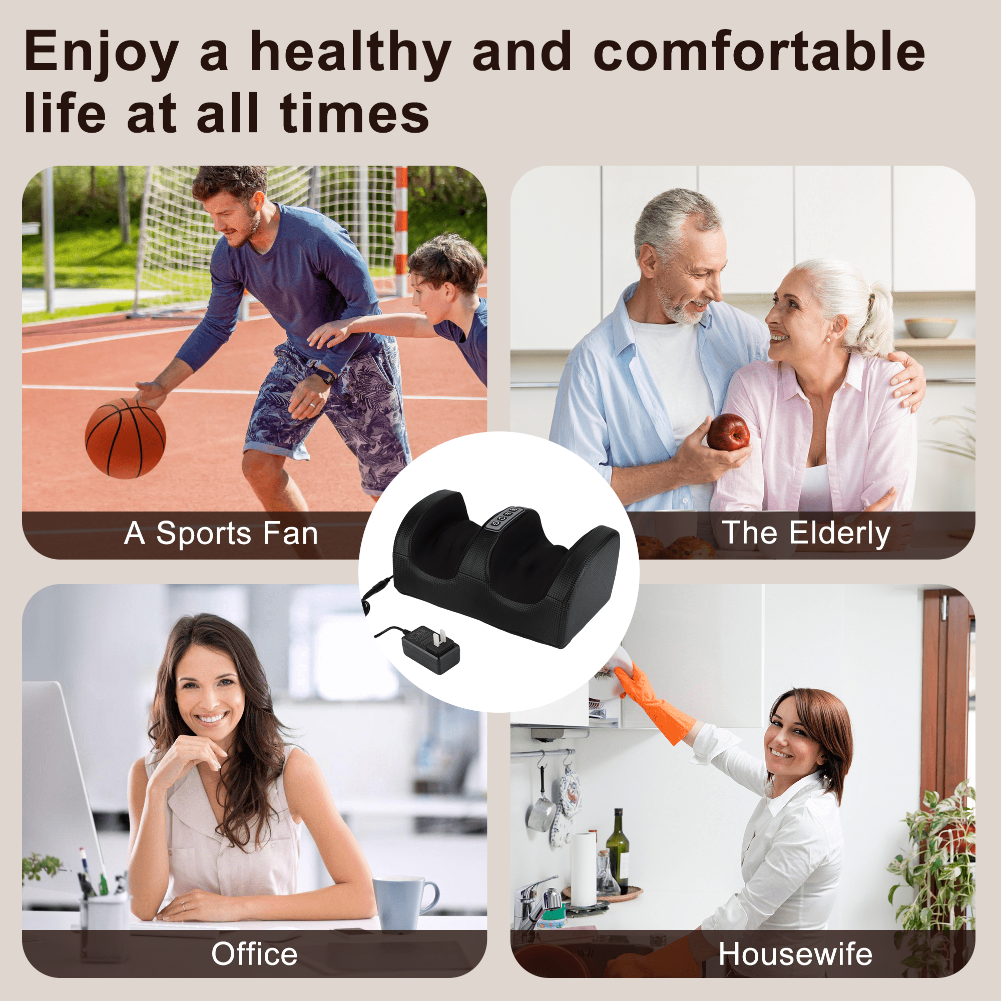 Machine with Heat, and Calf with Massage Roller, Deep Tissue for Plantar Fasciitis, Pain Relief, Promotes Blood Circu... - Image 5