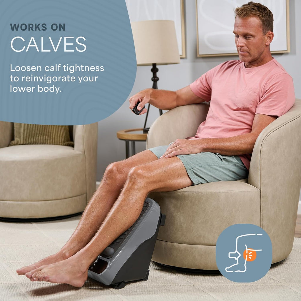 for Neuropathy Electric with Heat, Deep Kneading & Calf Therapy, Reflexology, Blood Circulation, and Relaxation - Gray - Image 6